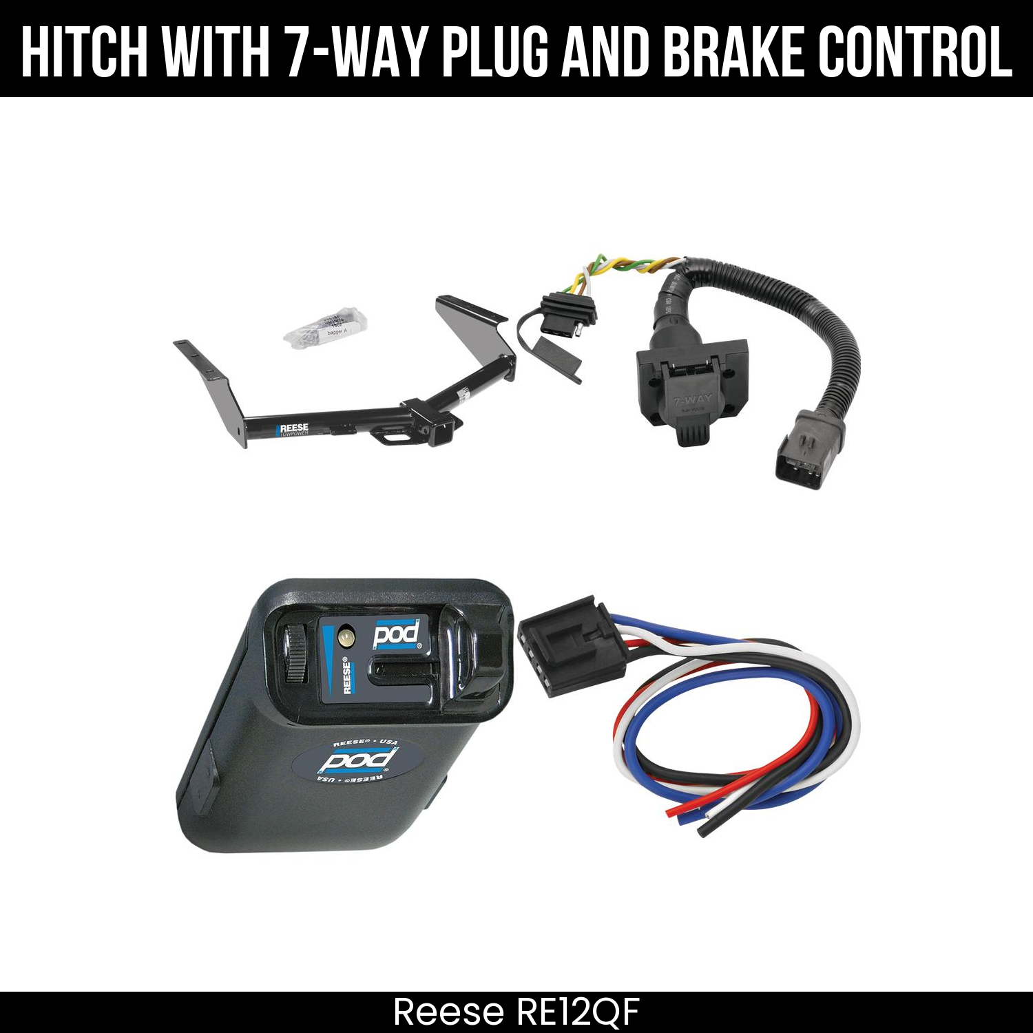 Trailer Hitch , 7-Way , Reese POD Brake Control