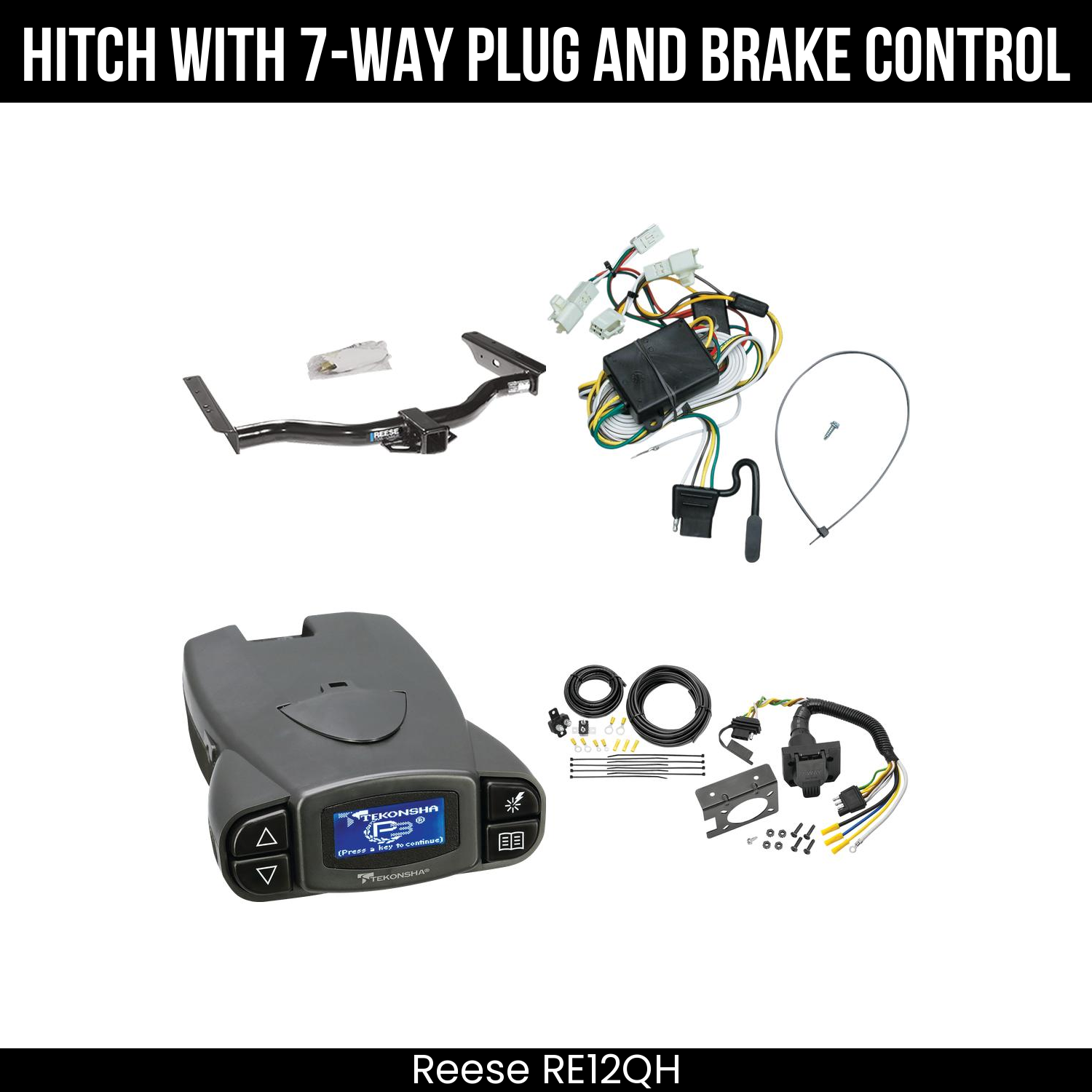 Trailer Hitch , 7-Way , Tekonsha Prodigy P3 Brake Control