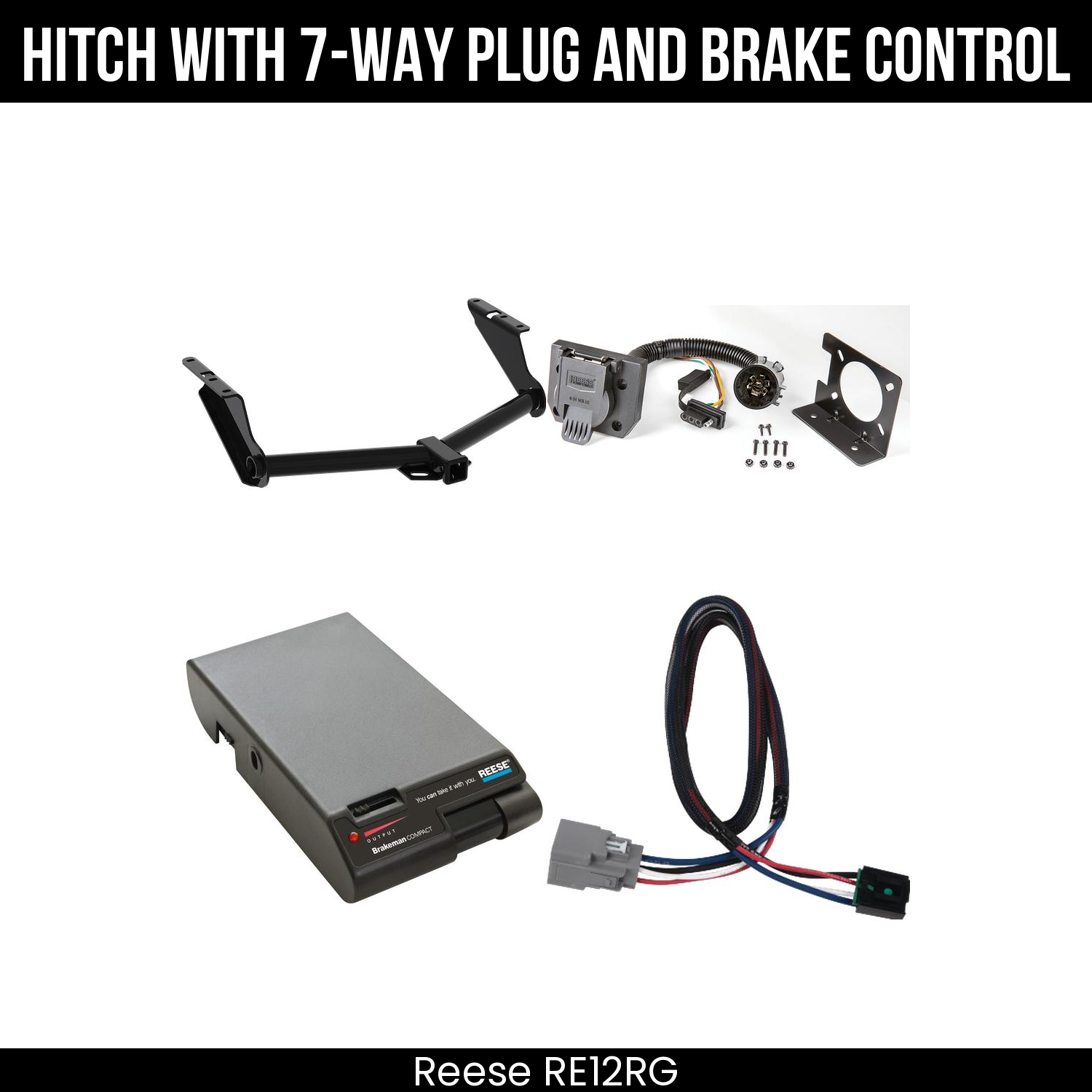 Trailer Hitch , 7-Way , Reese Brakeman Brake Control