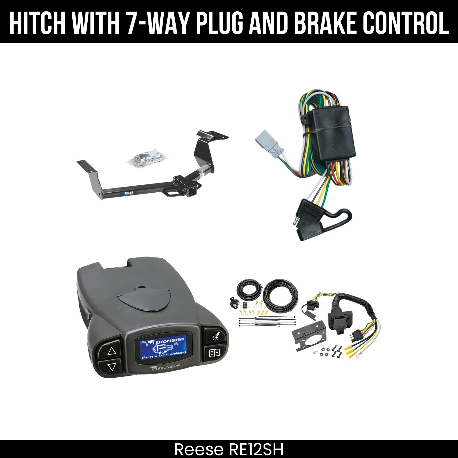 Trailer Hitch , 7-Way , Tekonsha Prodigy P3 Brake Control