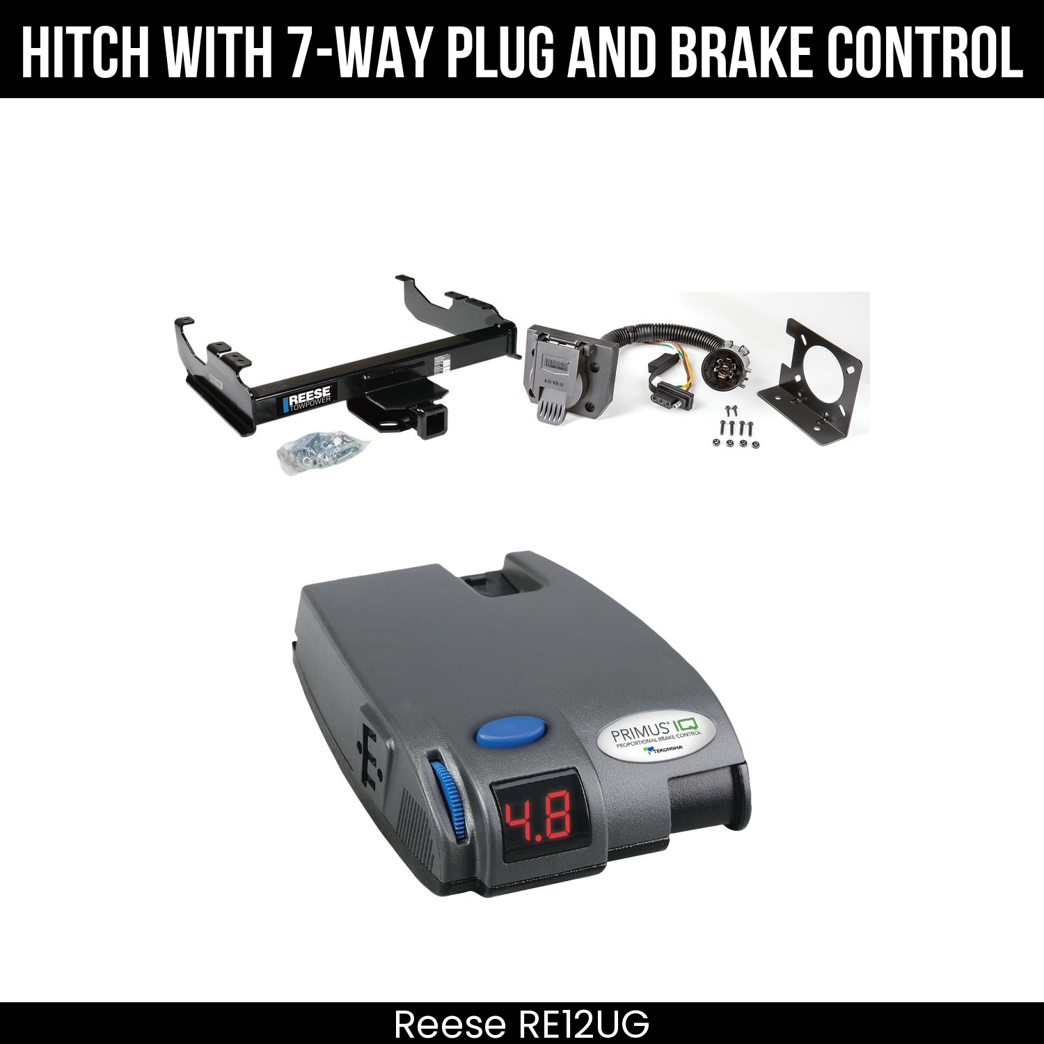 Trailer Hitch , 7-Way , Tekonsha Primus IQ Brake Control
