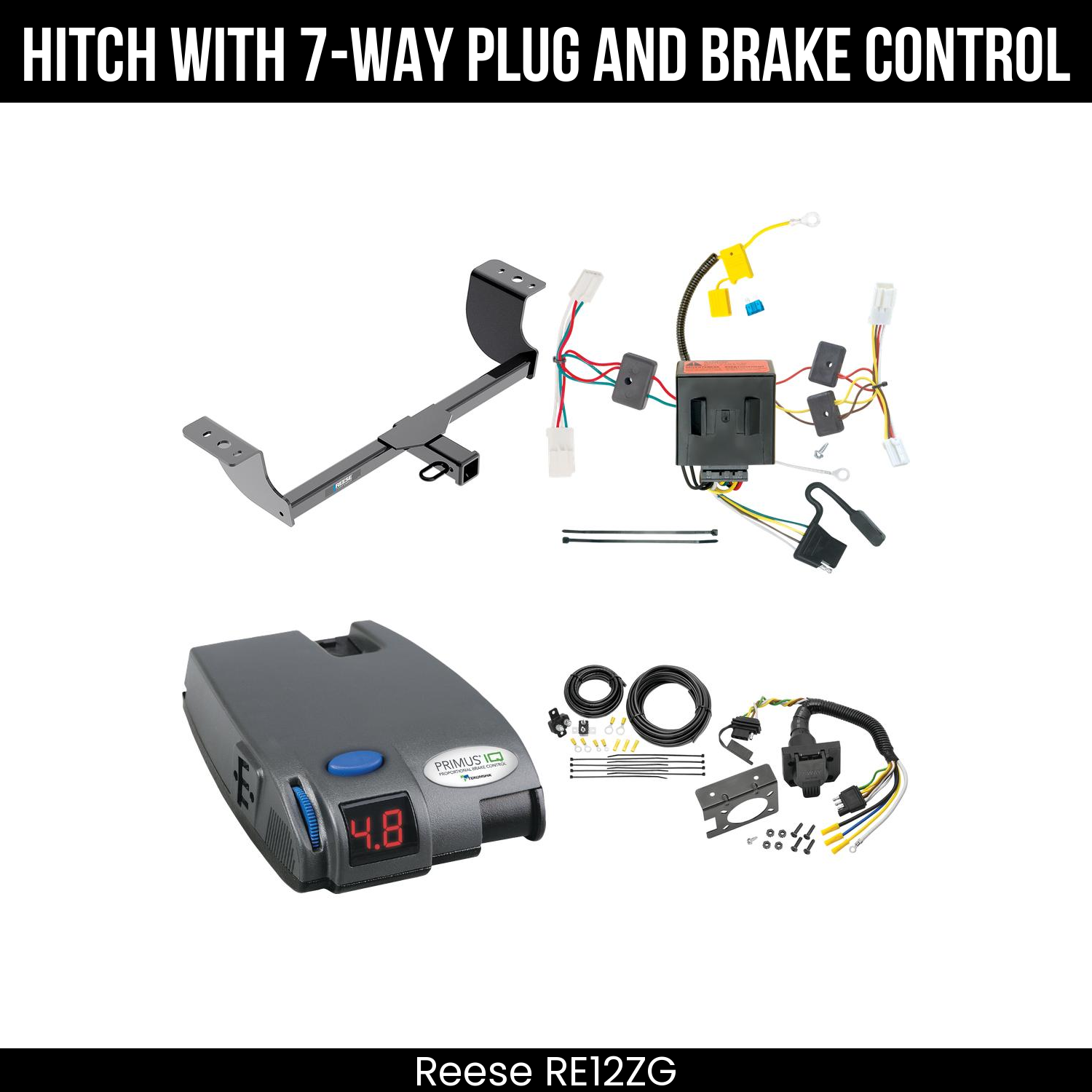 Trailer Hitch , 7-Way , Tekonsha Primus IQ Brake Control