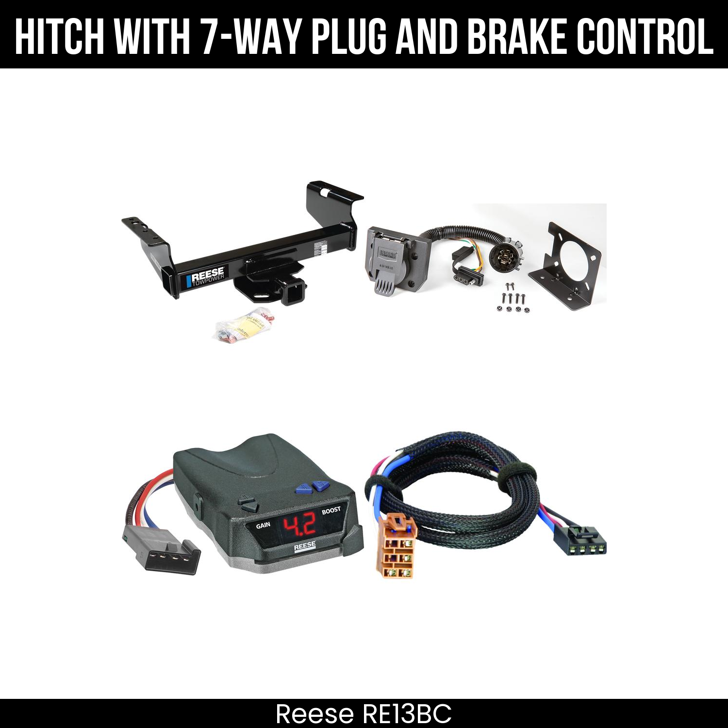 Trailer Hitch , 7-Way , Reese Brake EVN Control