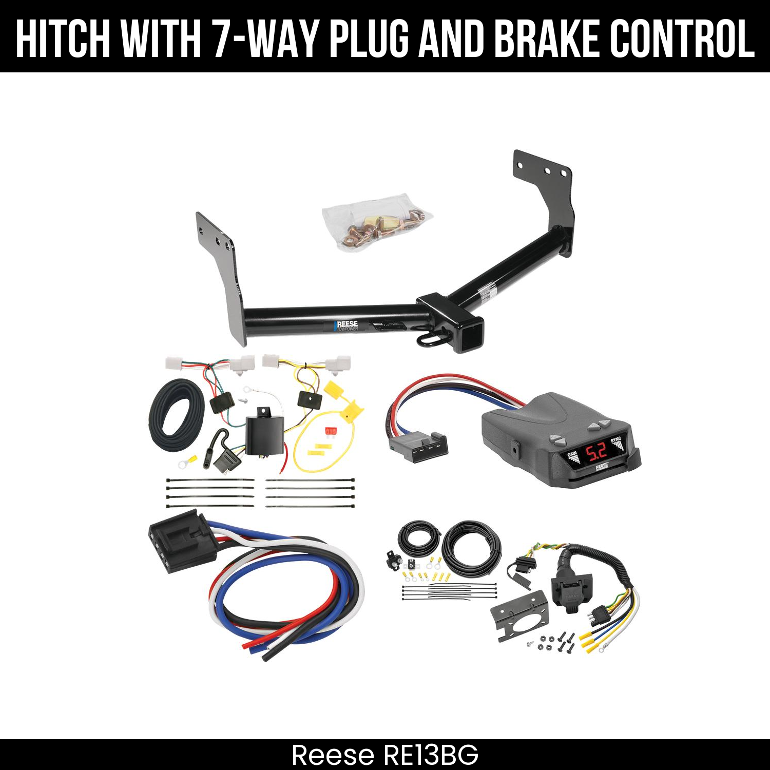Trailer Hitch , 7-Way , Reese Brakeman IV Brake Control