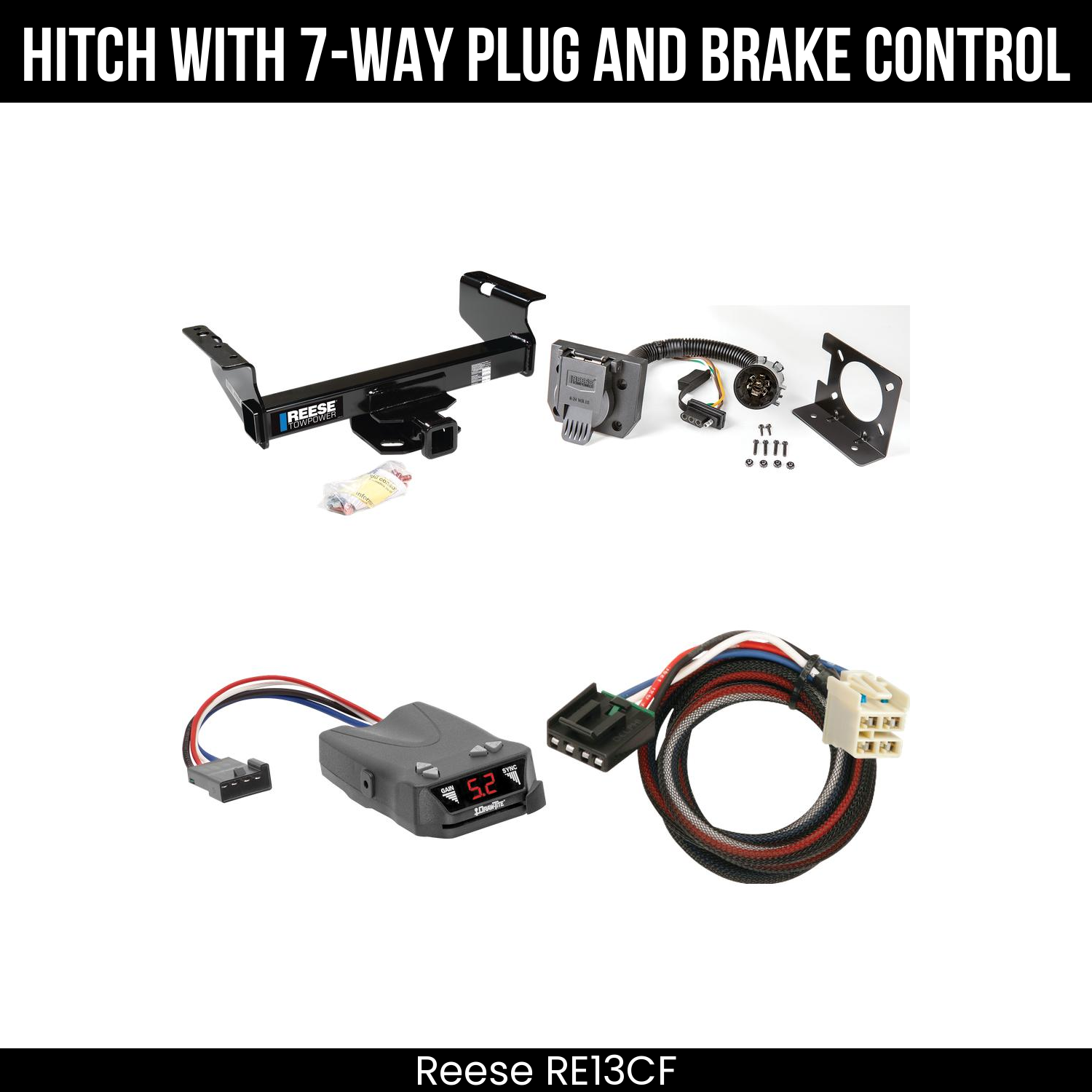 Trailer Hitch , 7-Way , Draw-Tite Activator IV Brake Control
