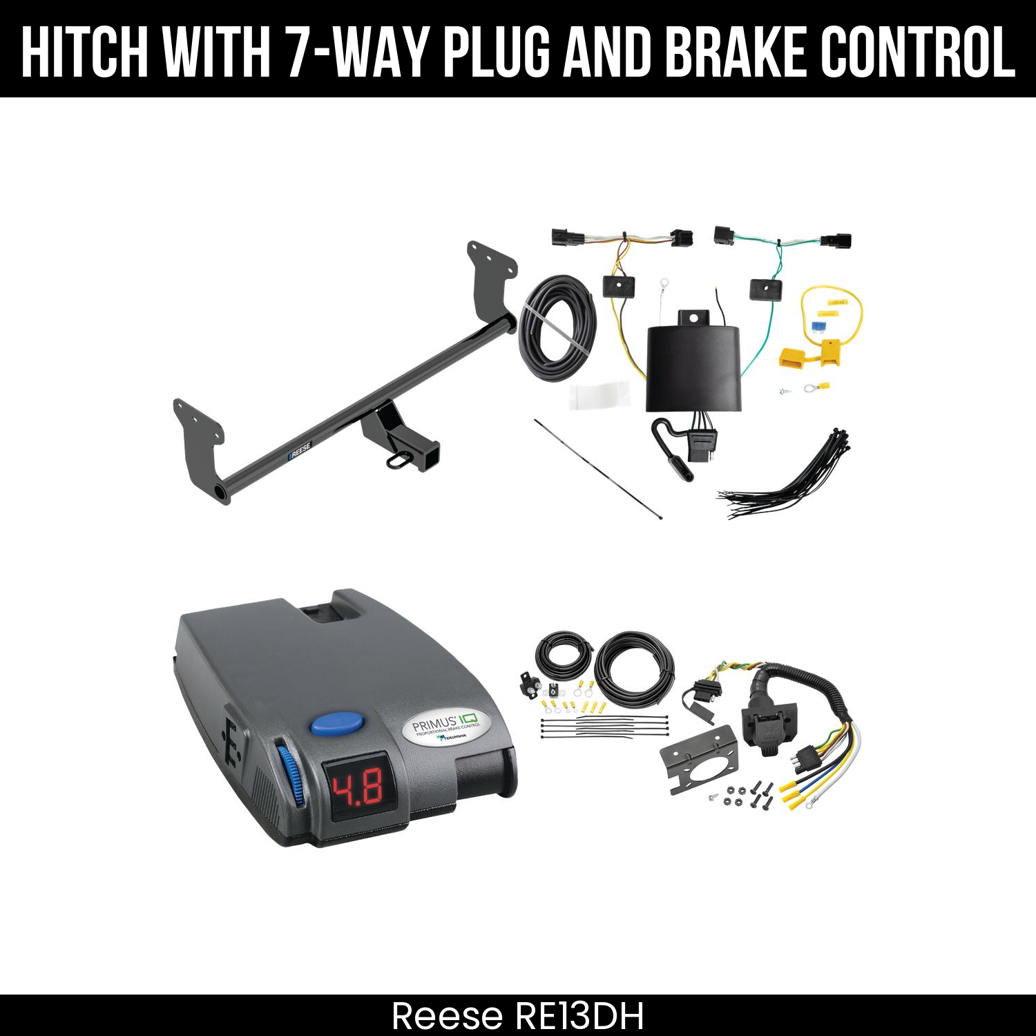Trailer Hitch , 7-Way , Tekonsha Primus IQ Brake Control