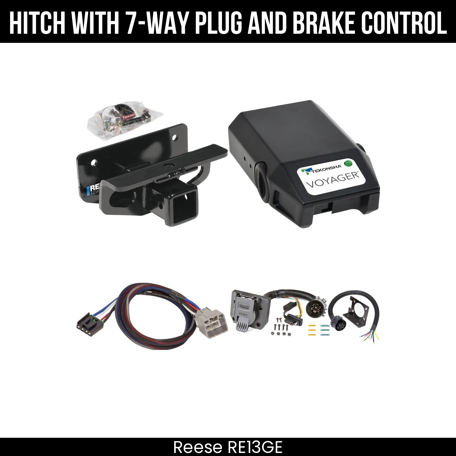 Trailer Hitch , 7-Way , Tekonsha Voyager Brake Control
