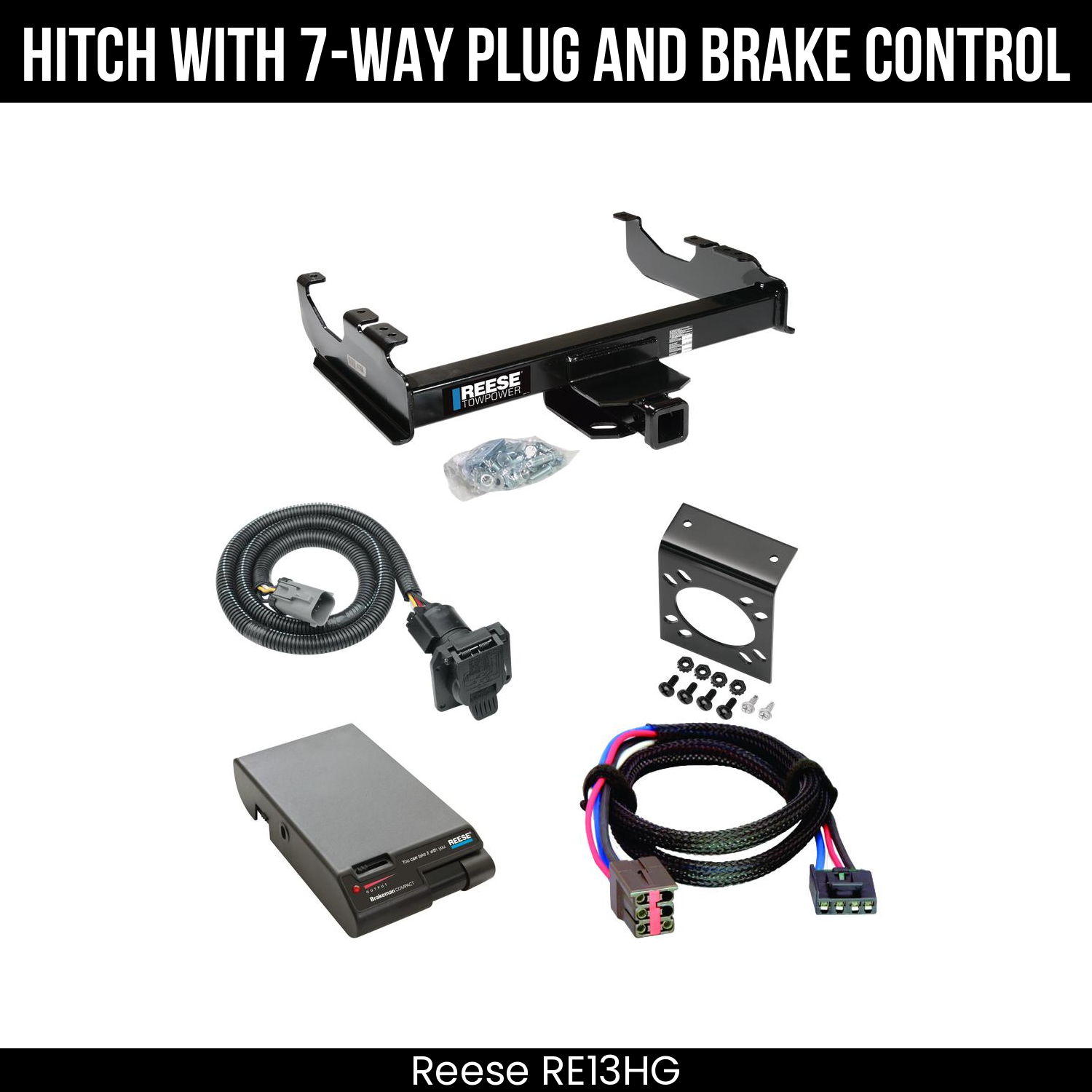 Trailer Hitch , 7-Way , Reese Brakeman Brake Control