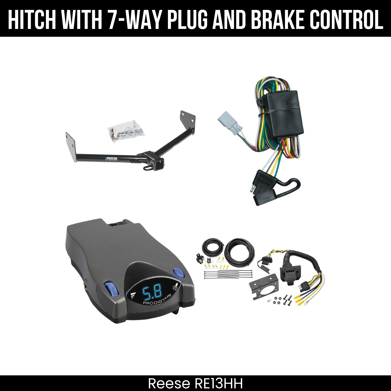 Trailer Hitch , 7-Way , Tekonsha Prodigy P2 Brake Control