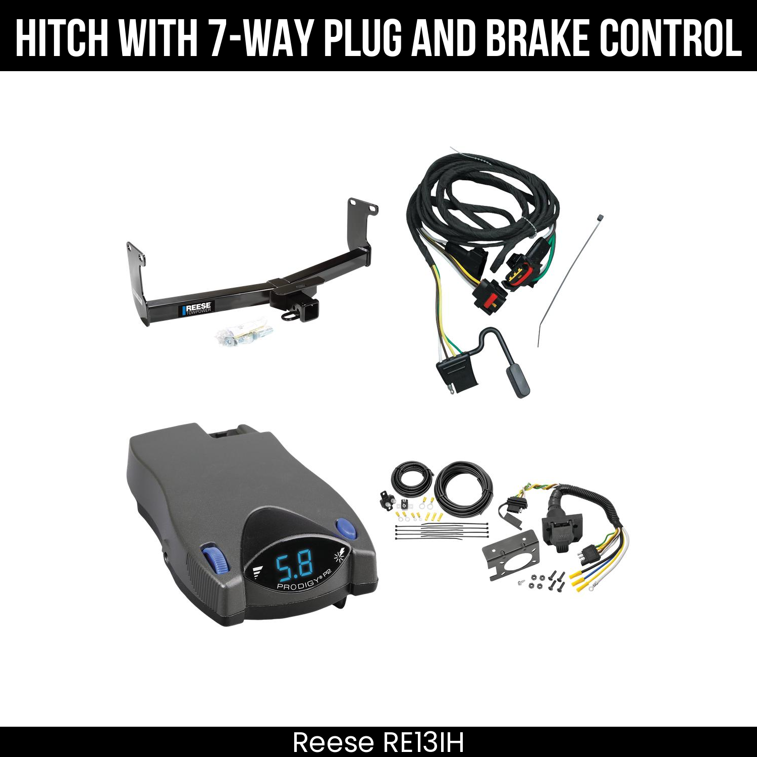 Trailer Hitch , 7-Way , Tekonsha Prodigy P2 Brake Control