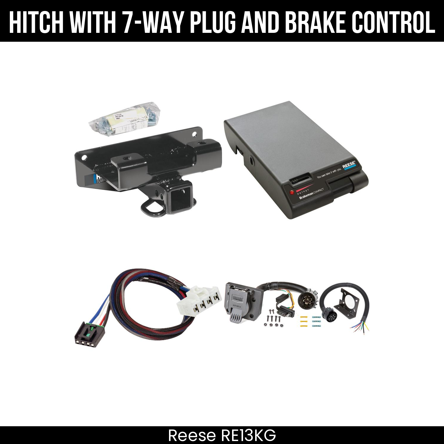 Trailer Hitch , 7-Way , Reese Brakeman Brake Control