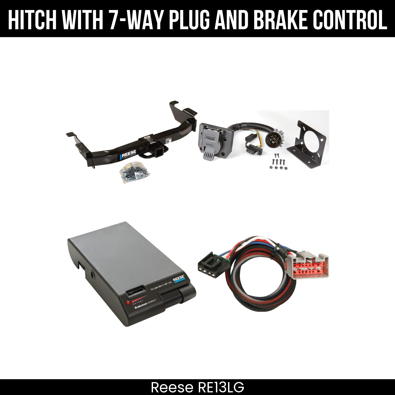 Trailer Hitch , 7-Way , Reese Brakeman Brake Control