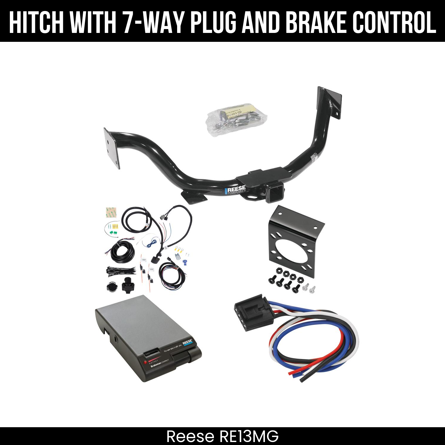 Trailer Hitch , 7-Way , Reese Brakeman Brake Control
