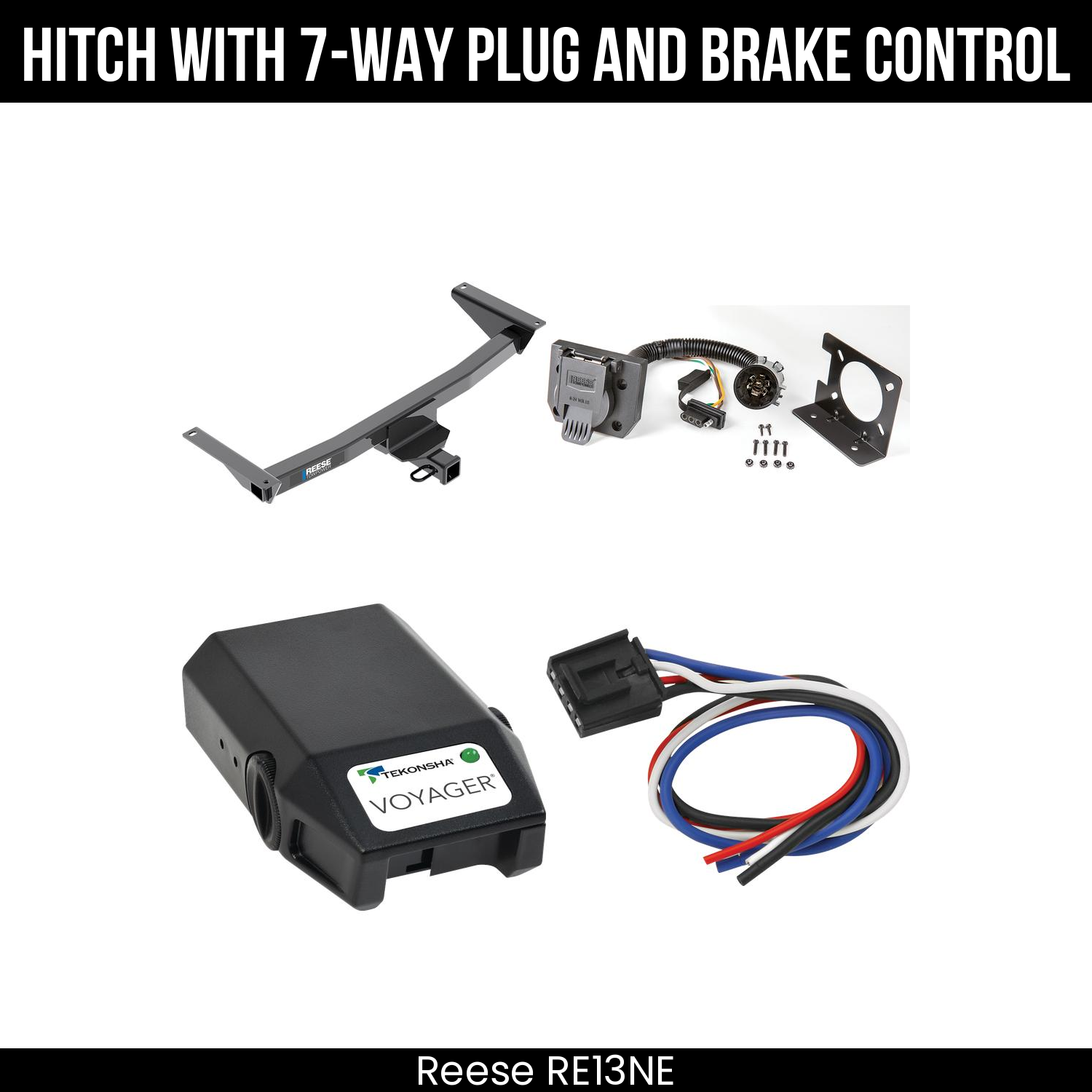 Trailer Hitch , 7-Way , Tekonsha Voyager Brake Control