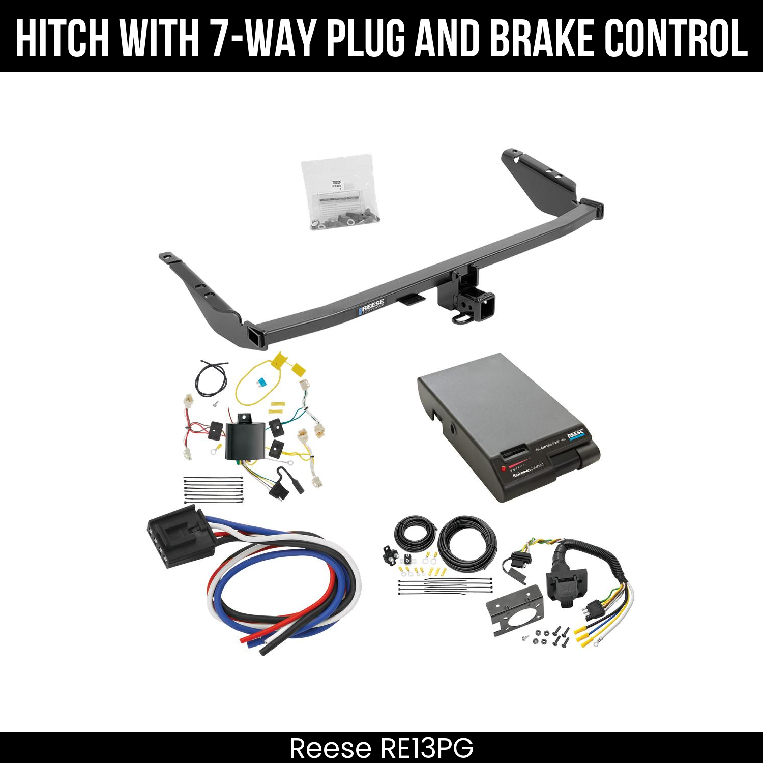 Trailer Hitch , 7-Way , Reese Brakeman Brake Control