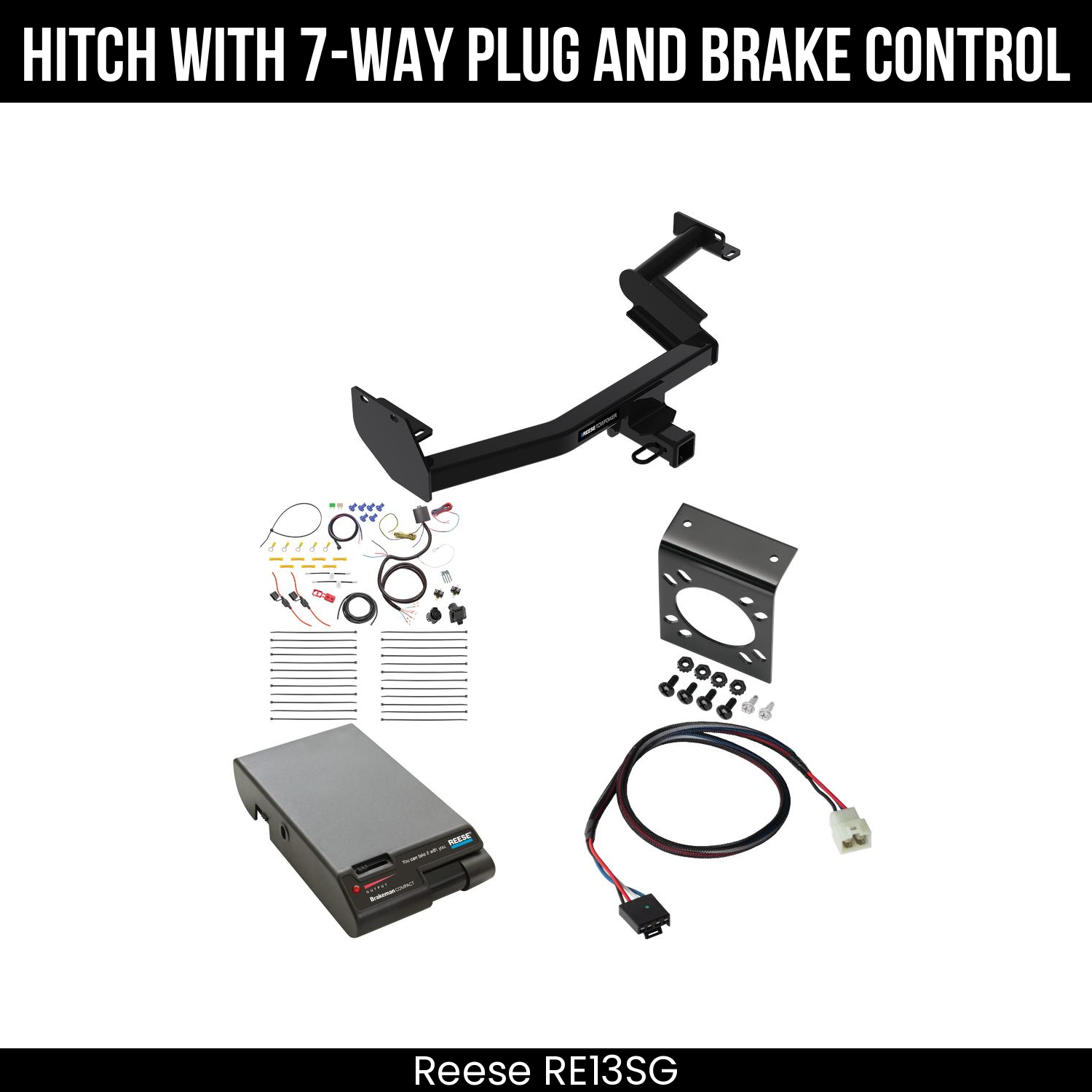 Trailer Hitch , 7-Way , Reese Brakeman Brake Control