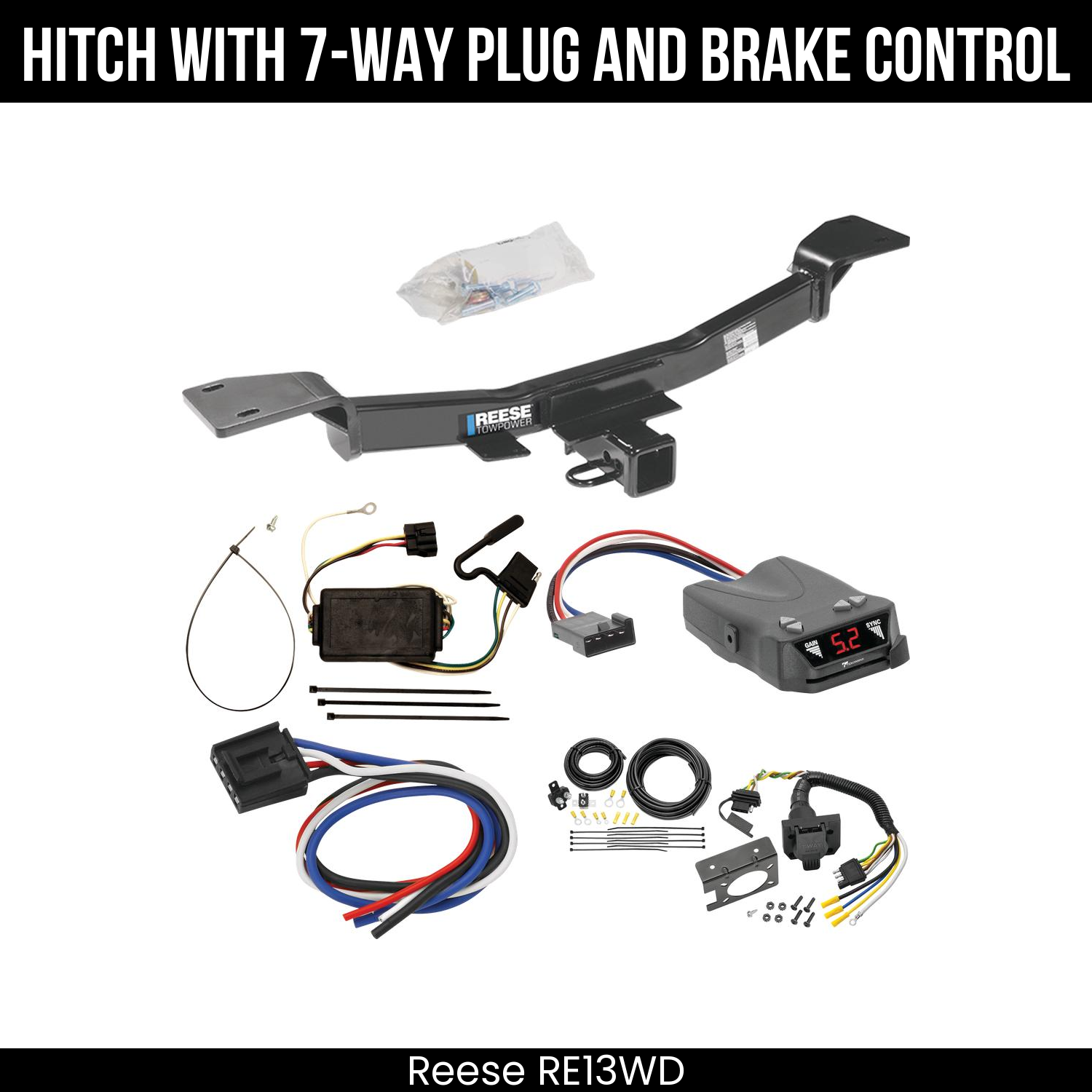 Trailer Hitch , 7-Way , Tekonsha Brakeman IV Brake Control