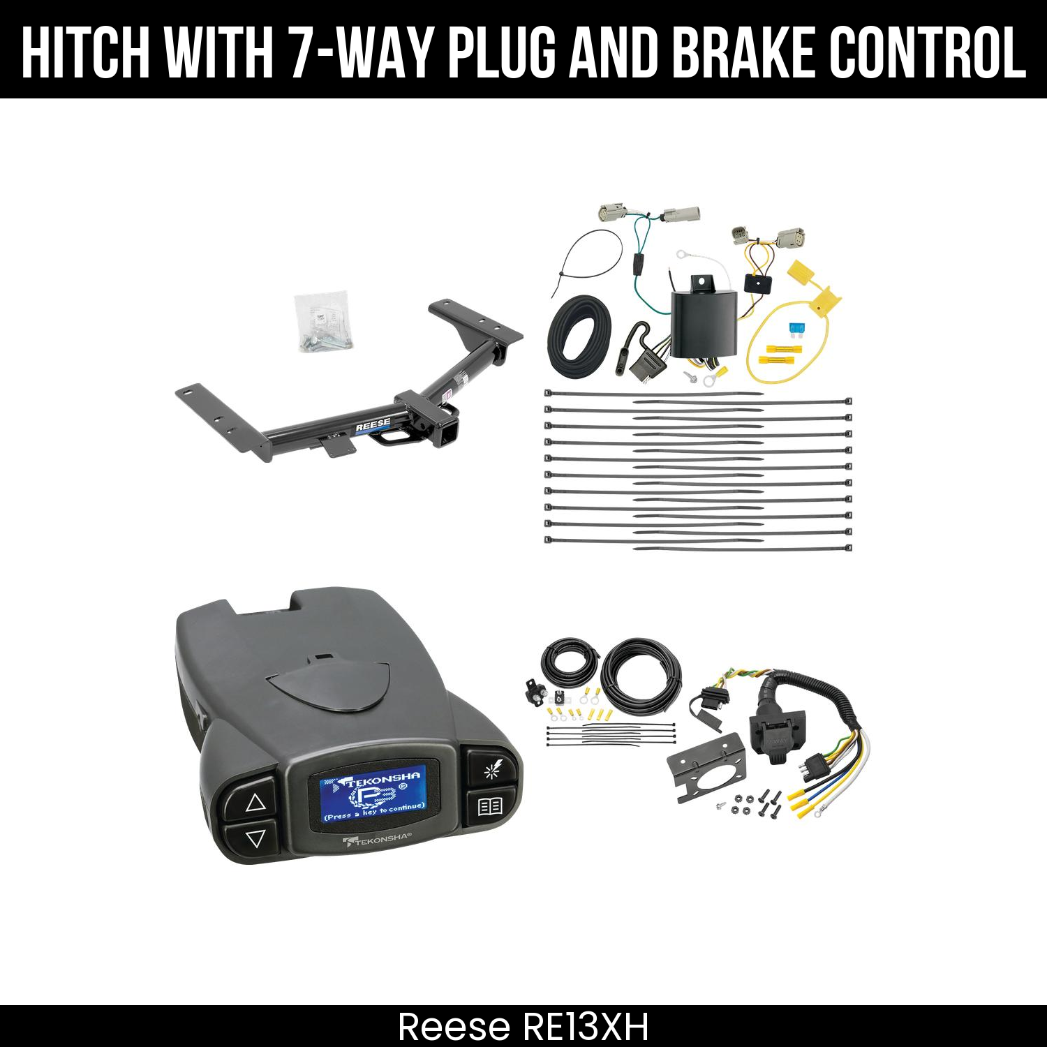 Trailer Hitch , 7-Way , Tekonsha Prodigy P3 Brake Control