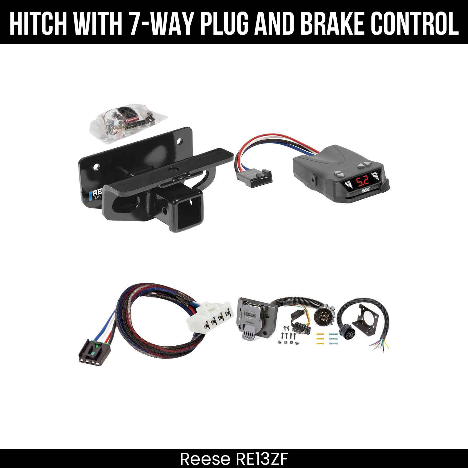 Trailer Hitch , 7-Way , Reese Brakeman IV Brake Control