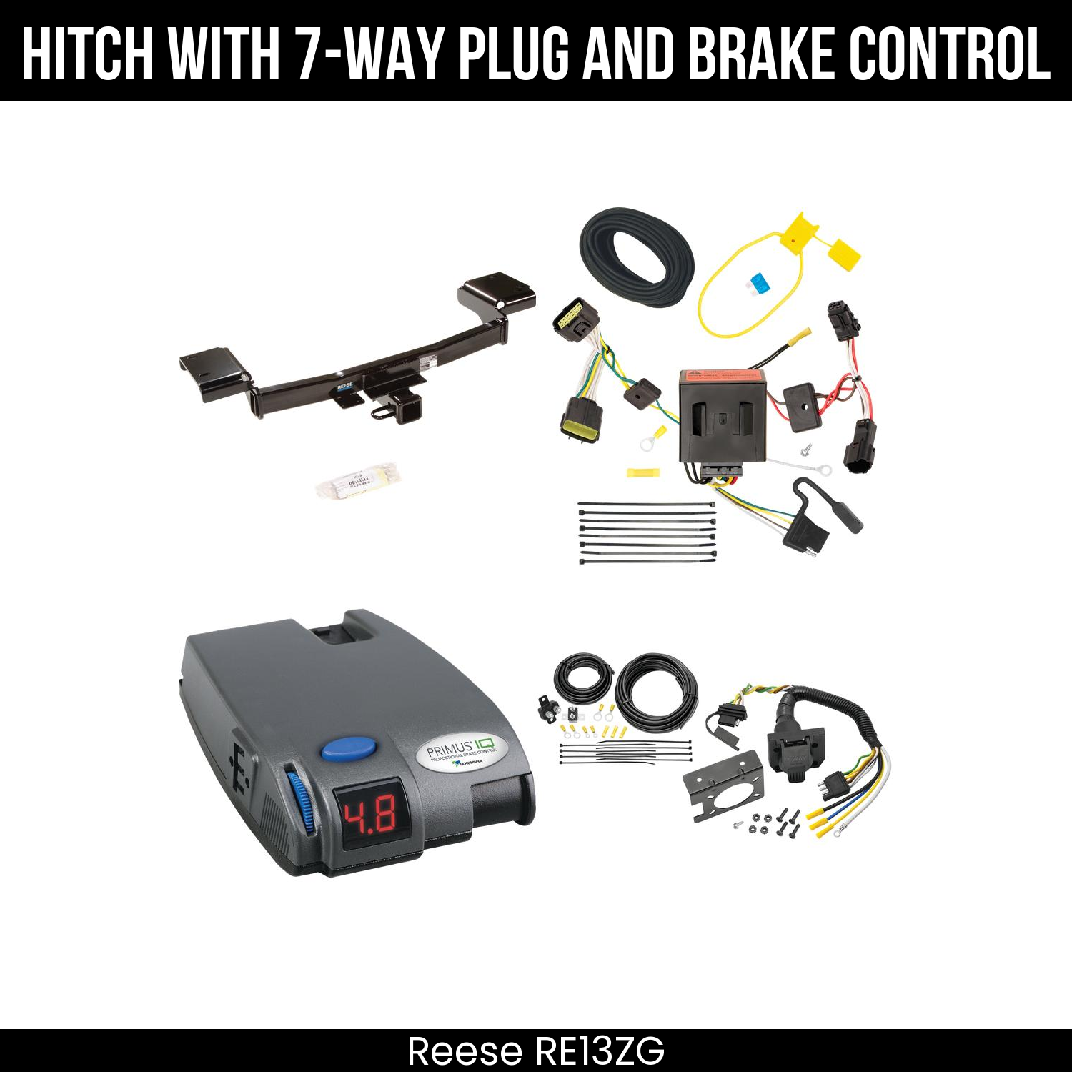 Trailer Hitch , 7-Way , Tekonsha Primus IQ Brake Control
