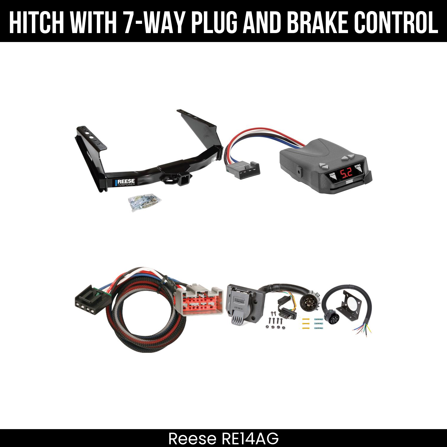 Trailer Hitch , 7-Way , Reese Brakeman IV Brake Control