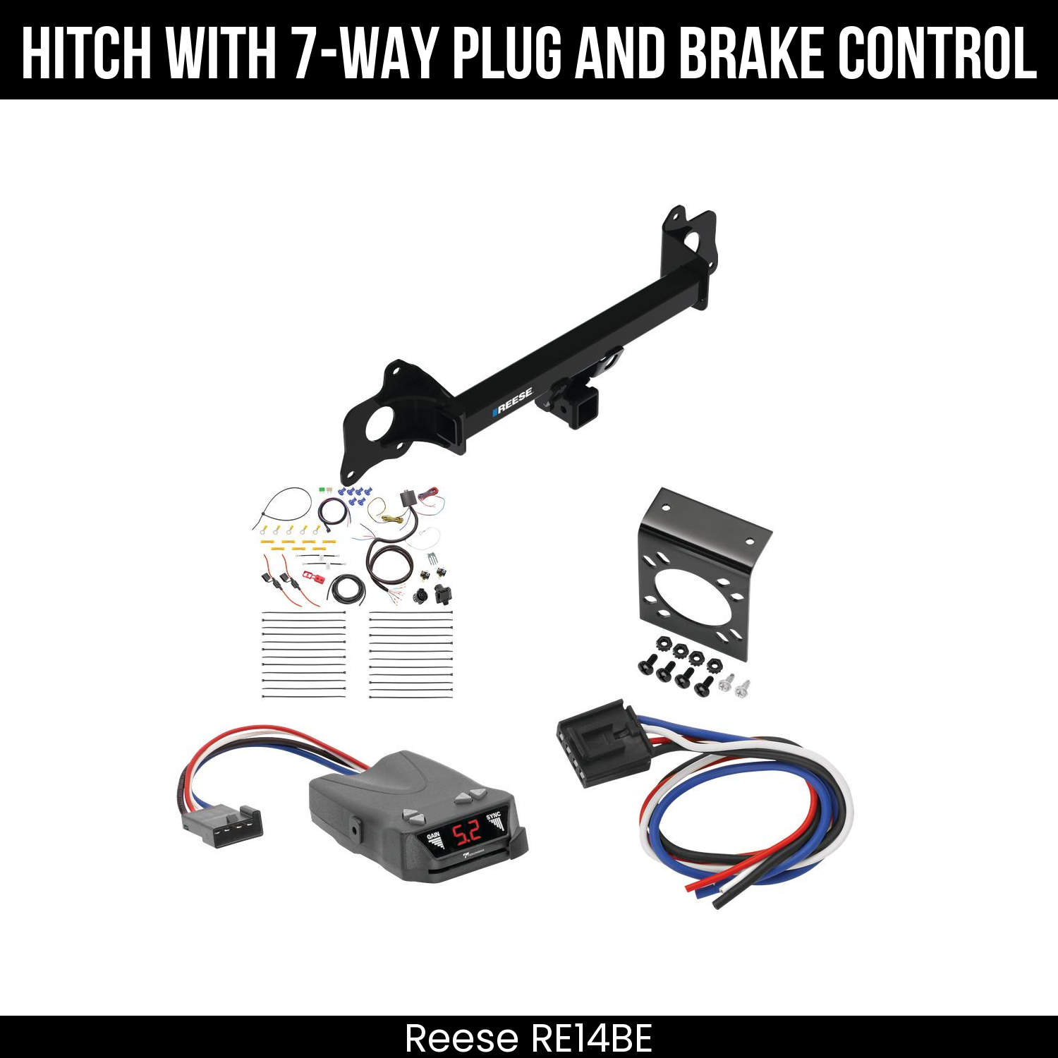 Trailer Hitch , 7-Way , Tekonsha Brakeman IV Brake Control