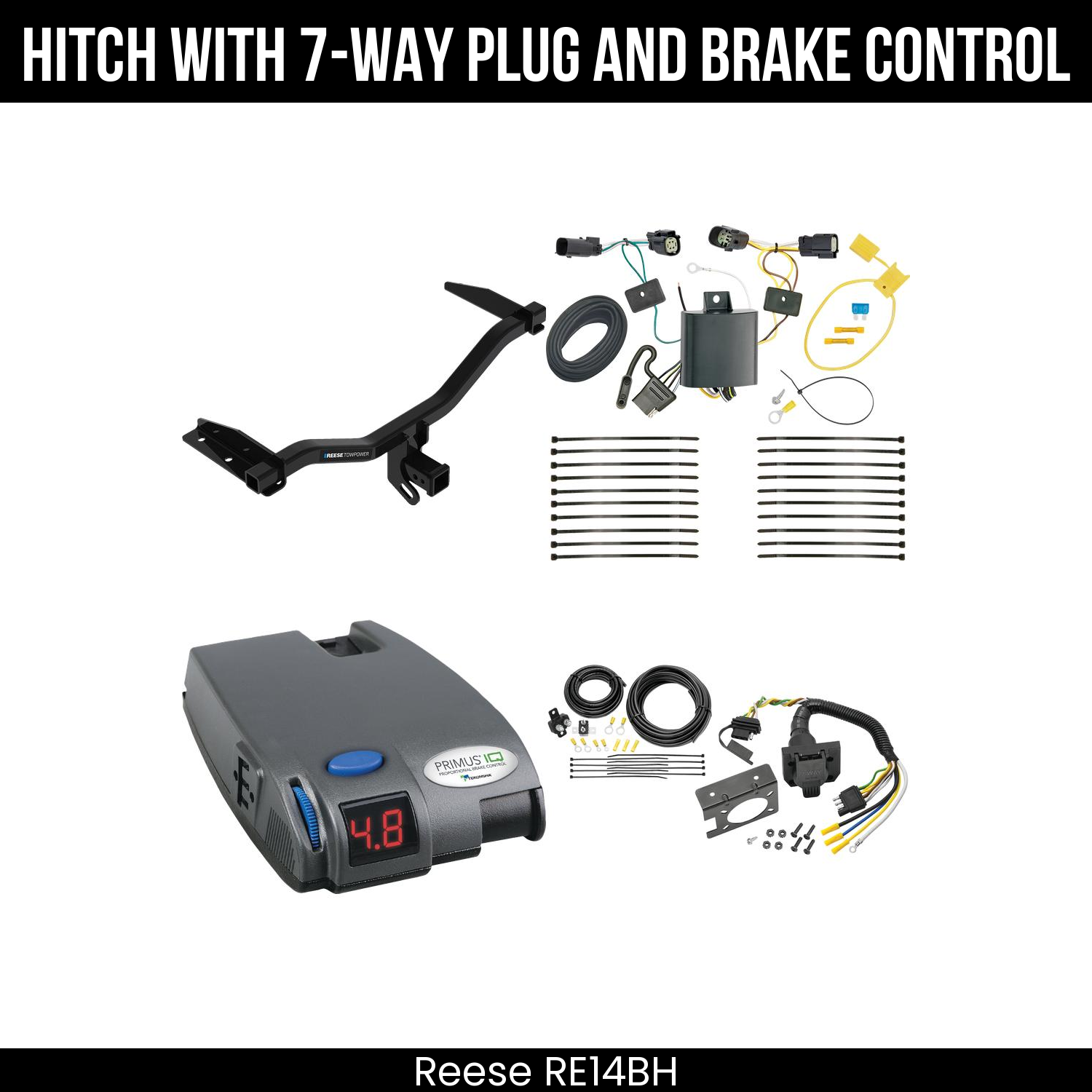 Trailer Hitch , 7-Way , Tekonsha Primus IQ Brake Control