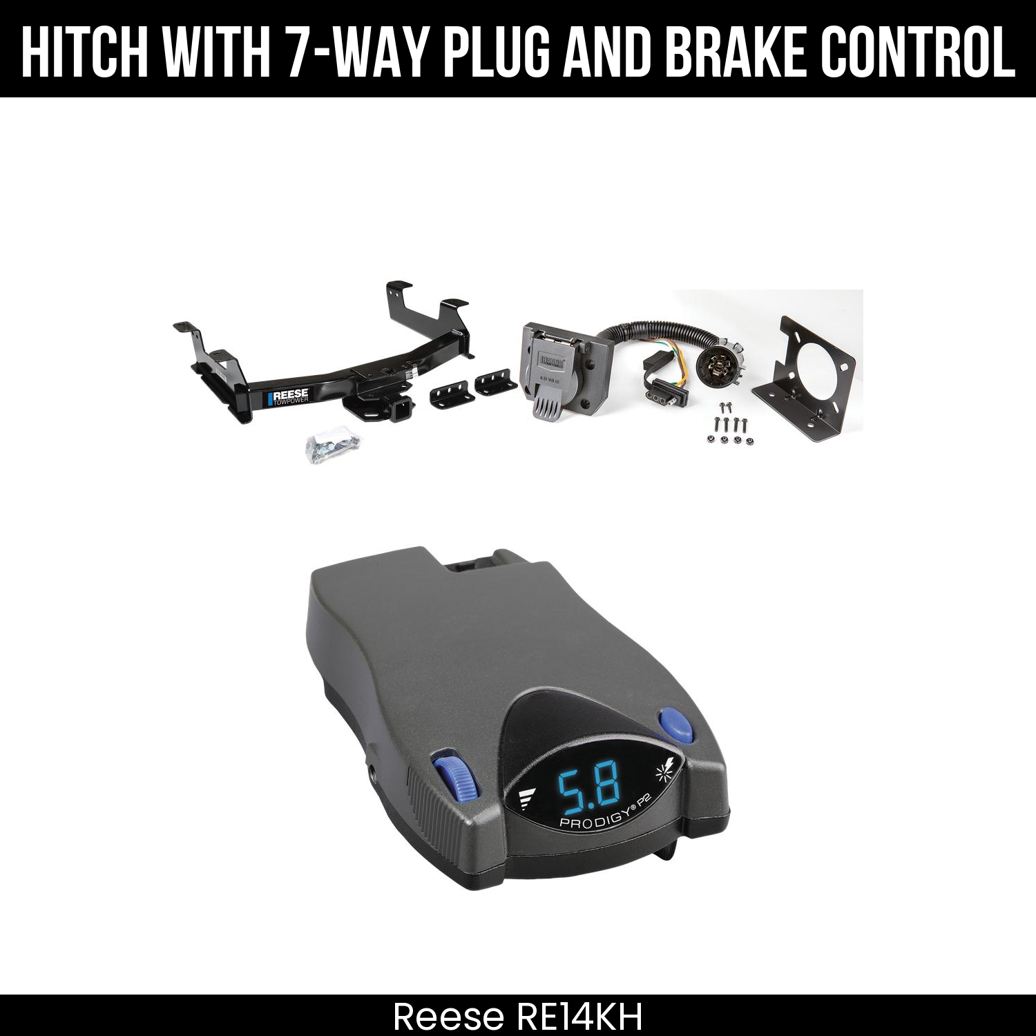 Trailer Hitch , 7-Way , Tekonsha Prodigy P2 Brake Control
