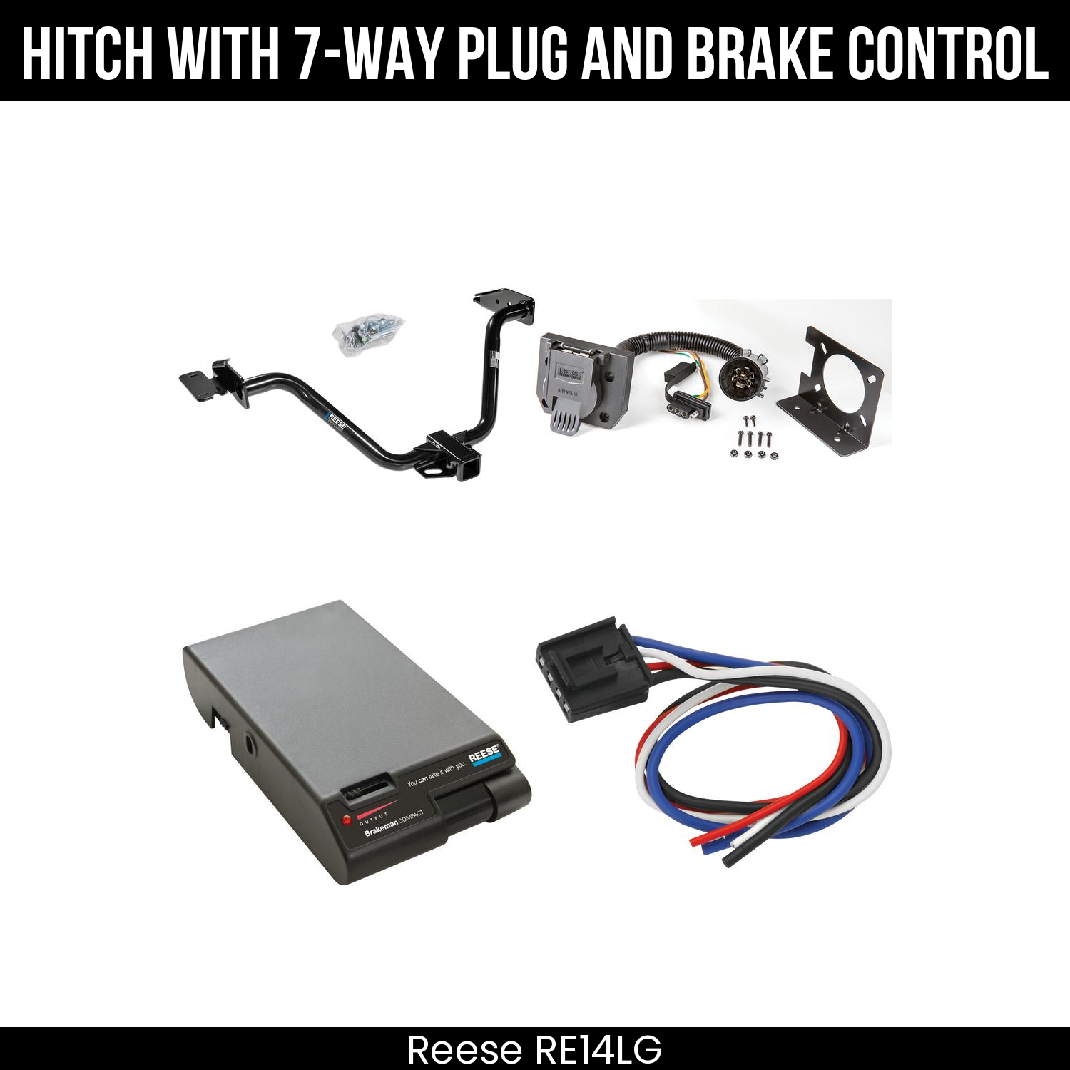 Trailer Hitch , 7-Way , Reese Brakeman Brake Control