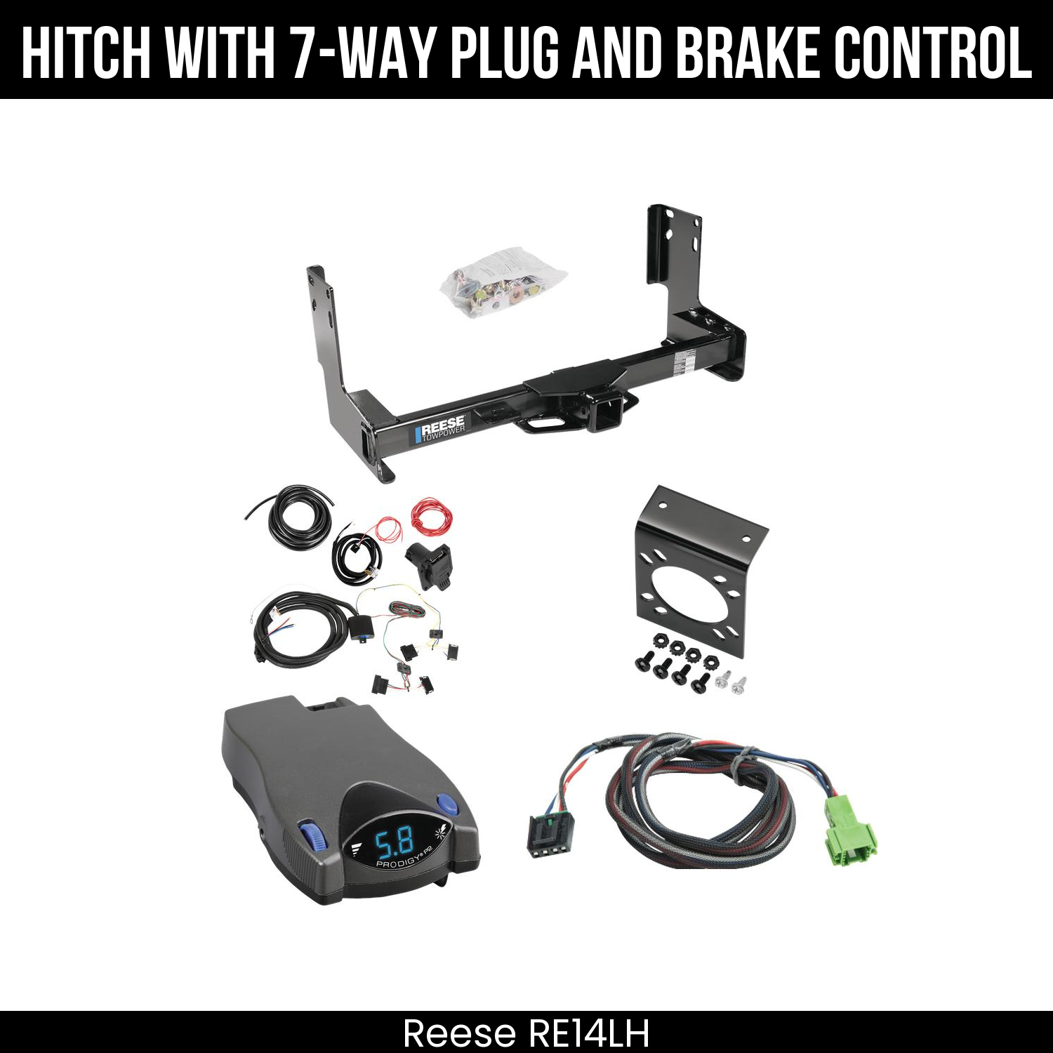 Trailer Hitch , 7-Way , Tekonsha Prodigy P2 Brake Control
