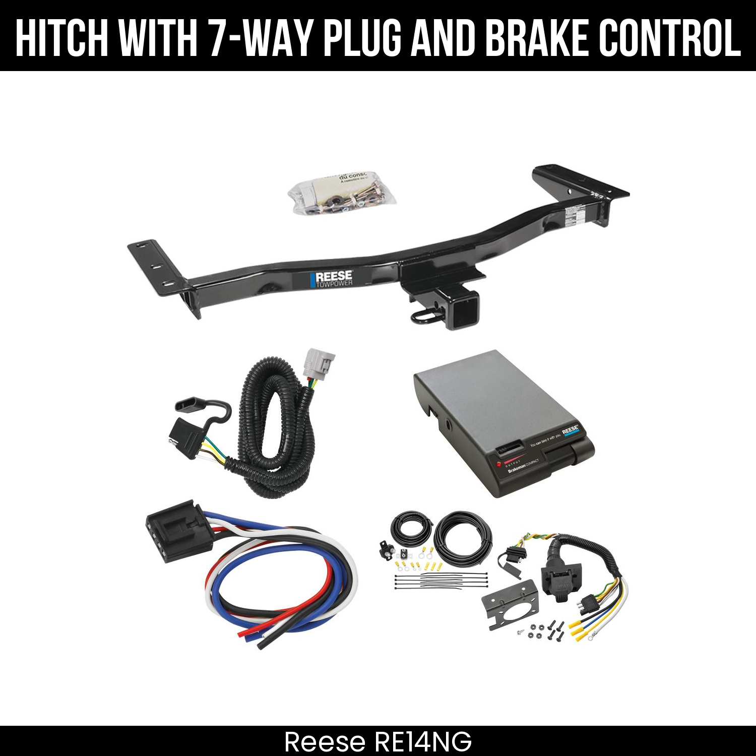 Trailer Hitch , 7-Way , Reese Brakeman Brake Control