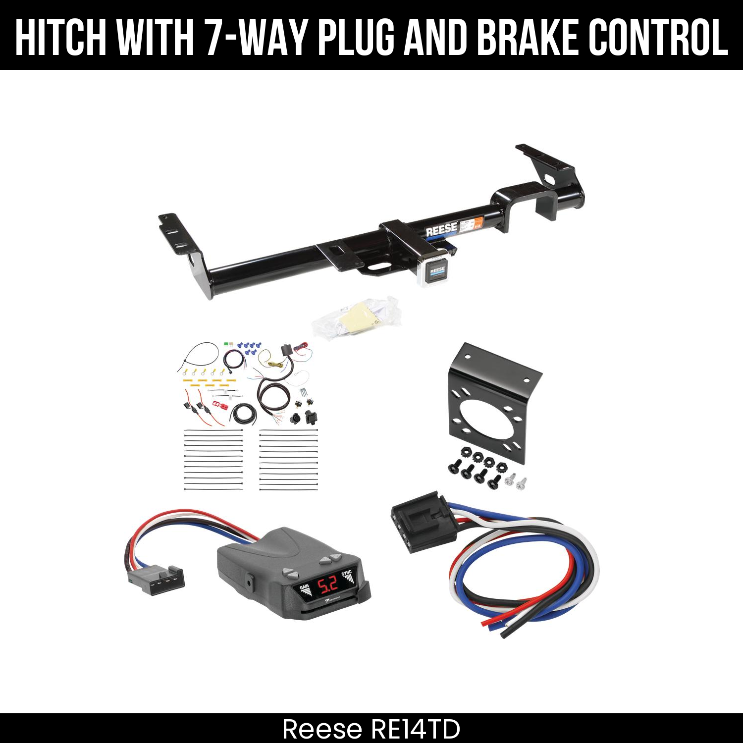 Trailer Hitch , 7-Way , Tekonsha Brakeman IV Brake Control