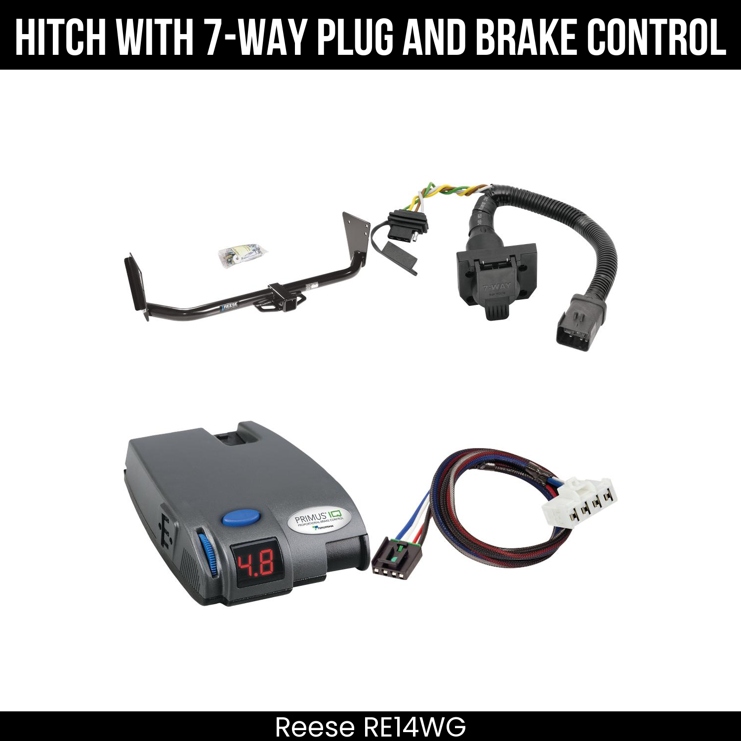 Trailer Hitch , 7-Way , Tekonsha Primus IQ Brake Control