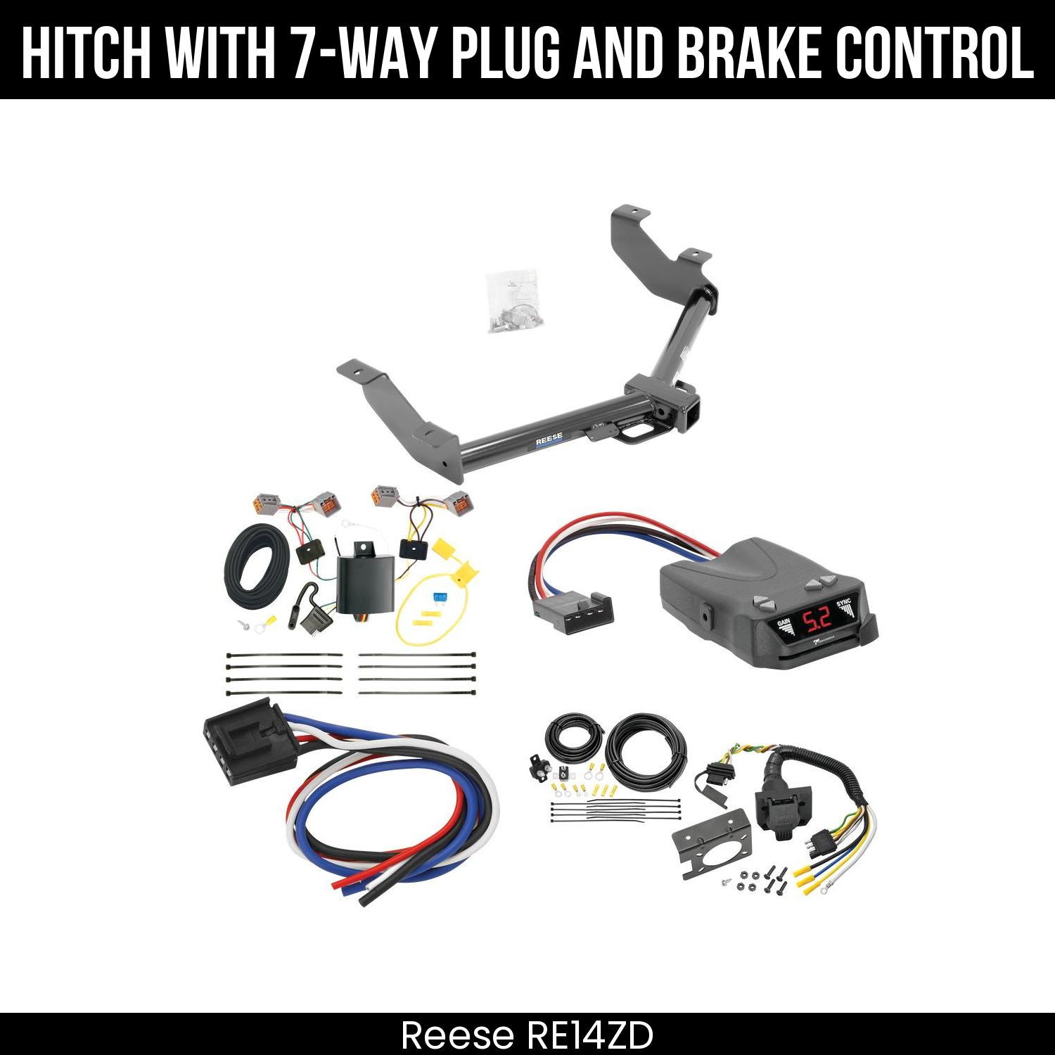 Trailer Hitch , 7-Way , Tekonsha Brakeman IV Brake Control