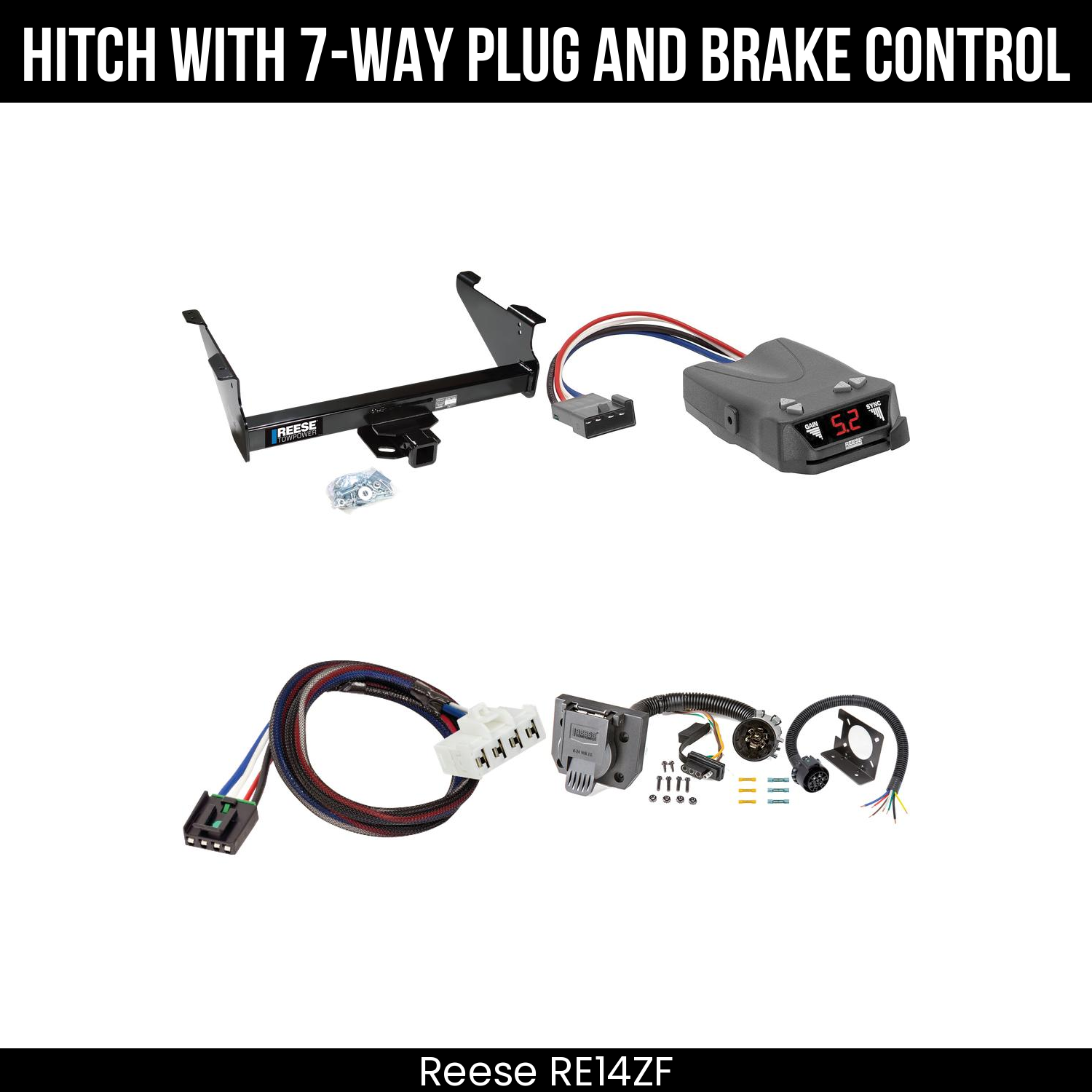 Trailer Hitch , 7-Way , Reese Brakeman IV Brake Control