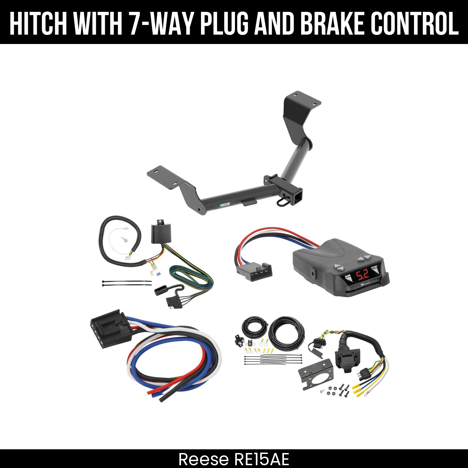Trailer Hitch , 7-Way , Tekonsha Brakeman IV Brake Control
