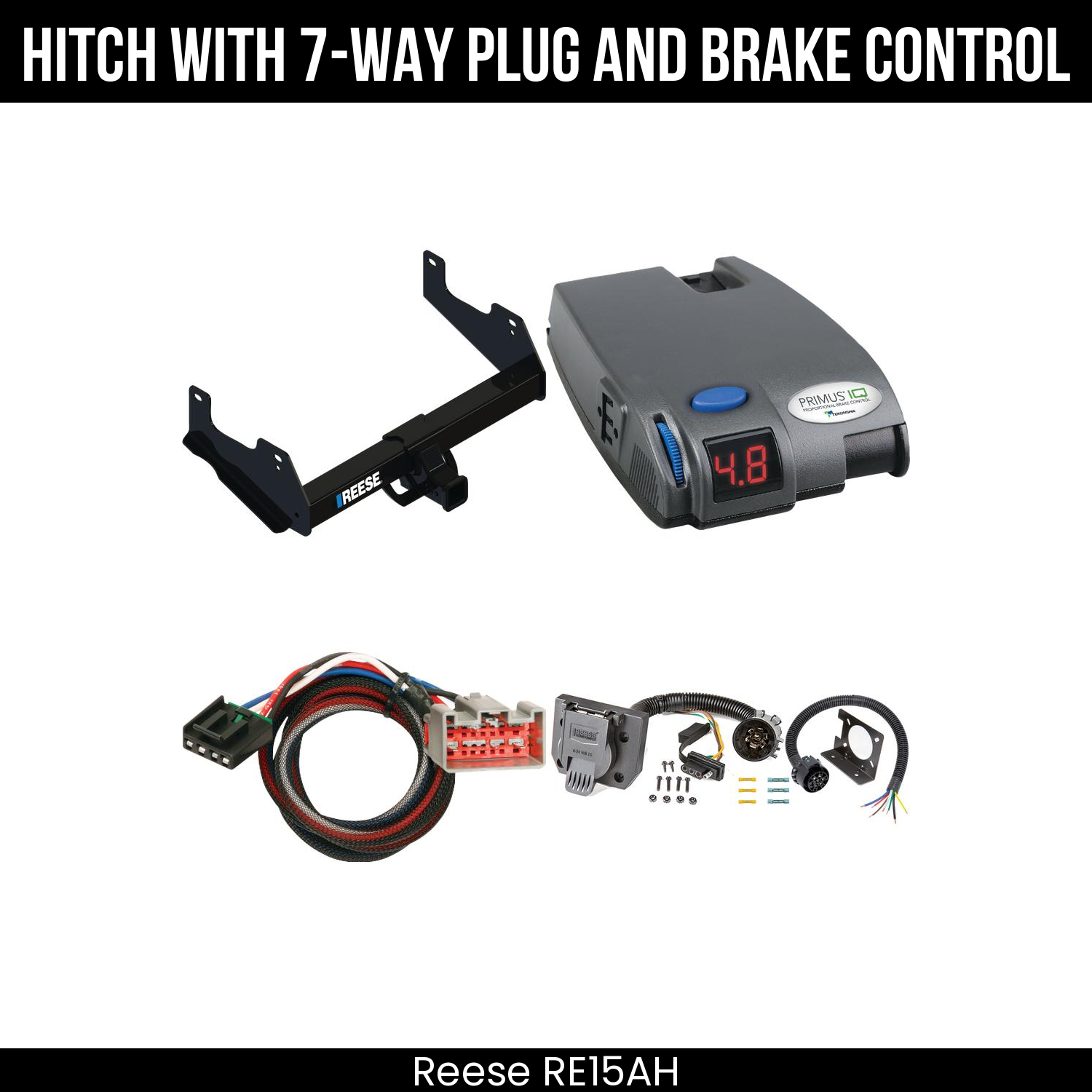Trailer Hitch , 7-Way , Tekonsha Primus IQ Brake Control