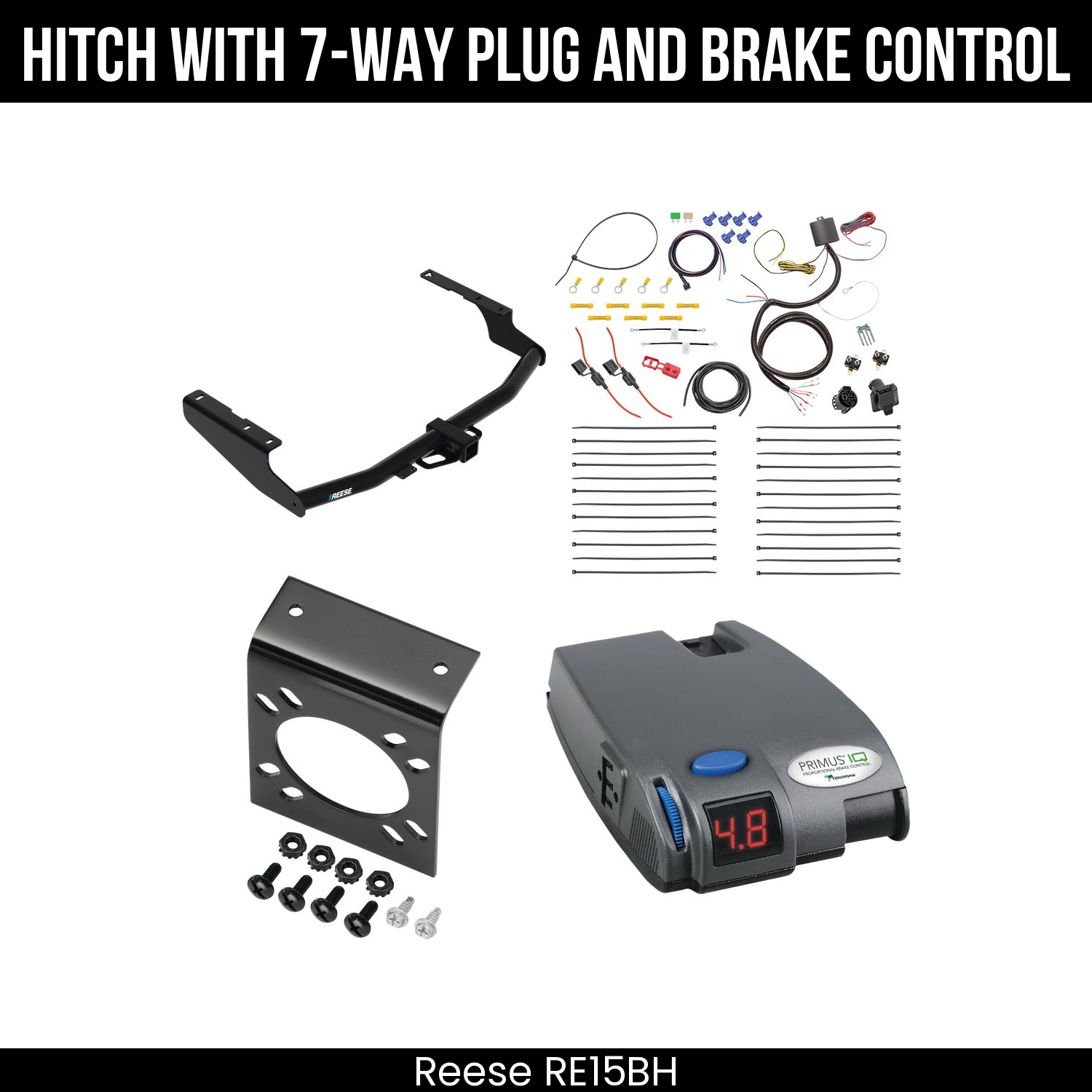 Trailer Hitch , 7-Way , Tekonsha Primus IQ Brake Control