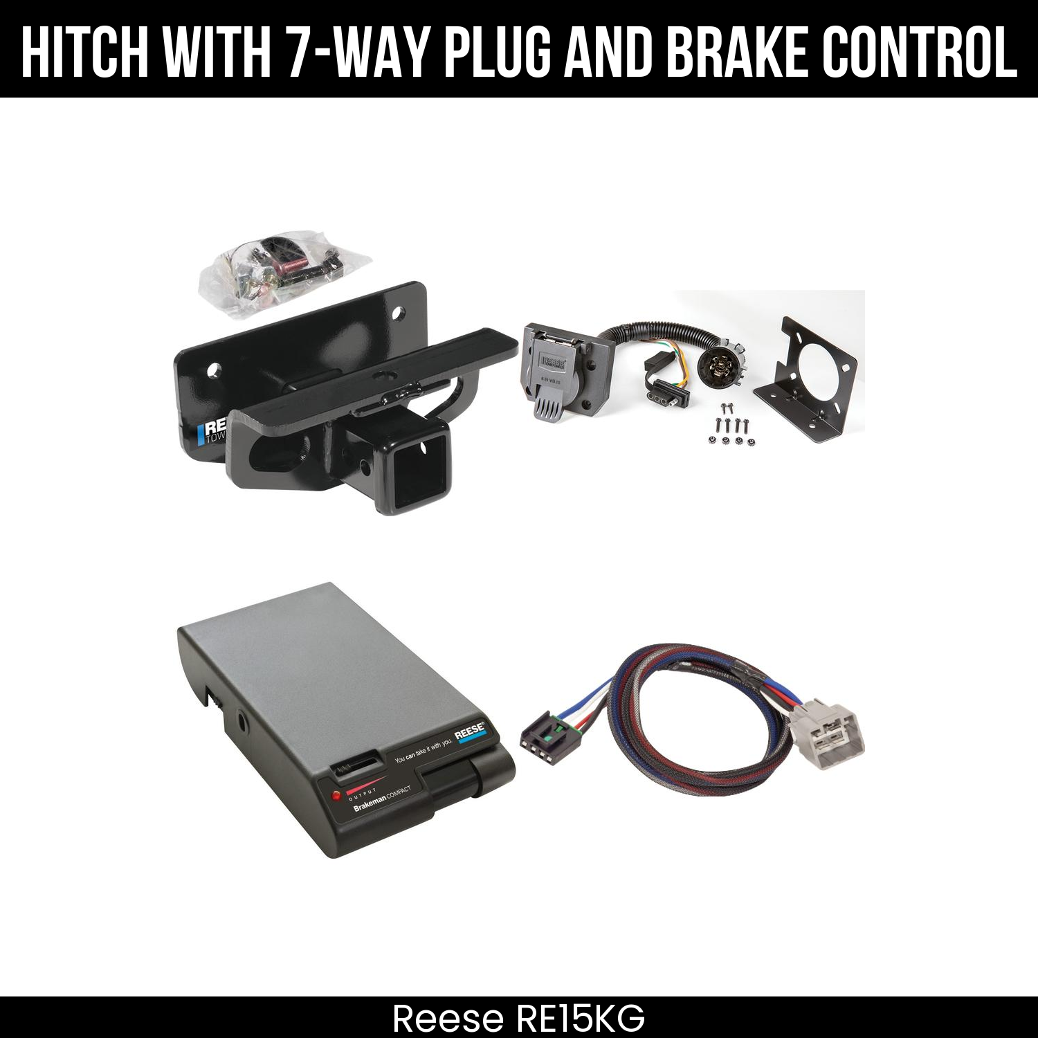 Trailer Hitch , 7-Way , Reese Brakeman Brake Control