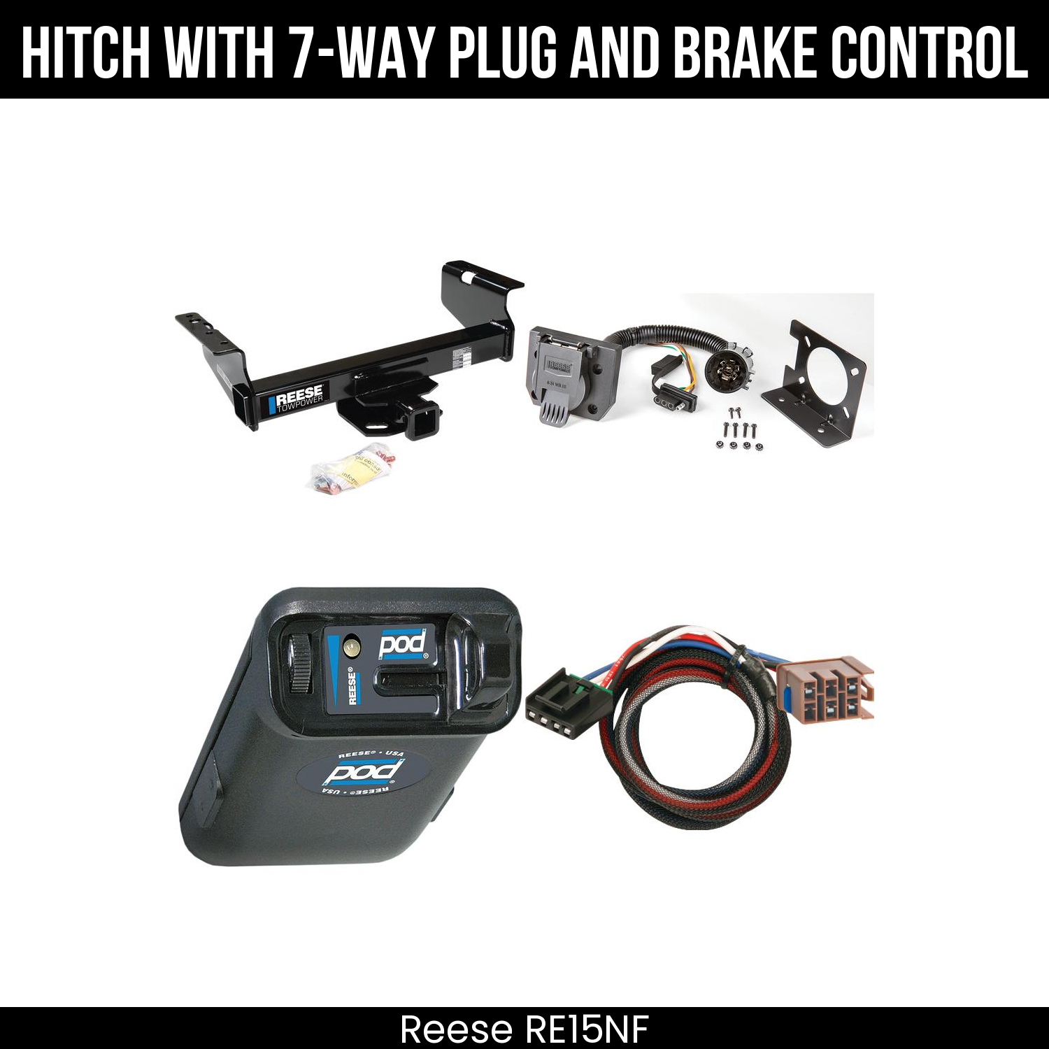 Trailer Hitch , 7-Way , Reese POD Brake Control