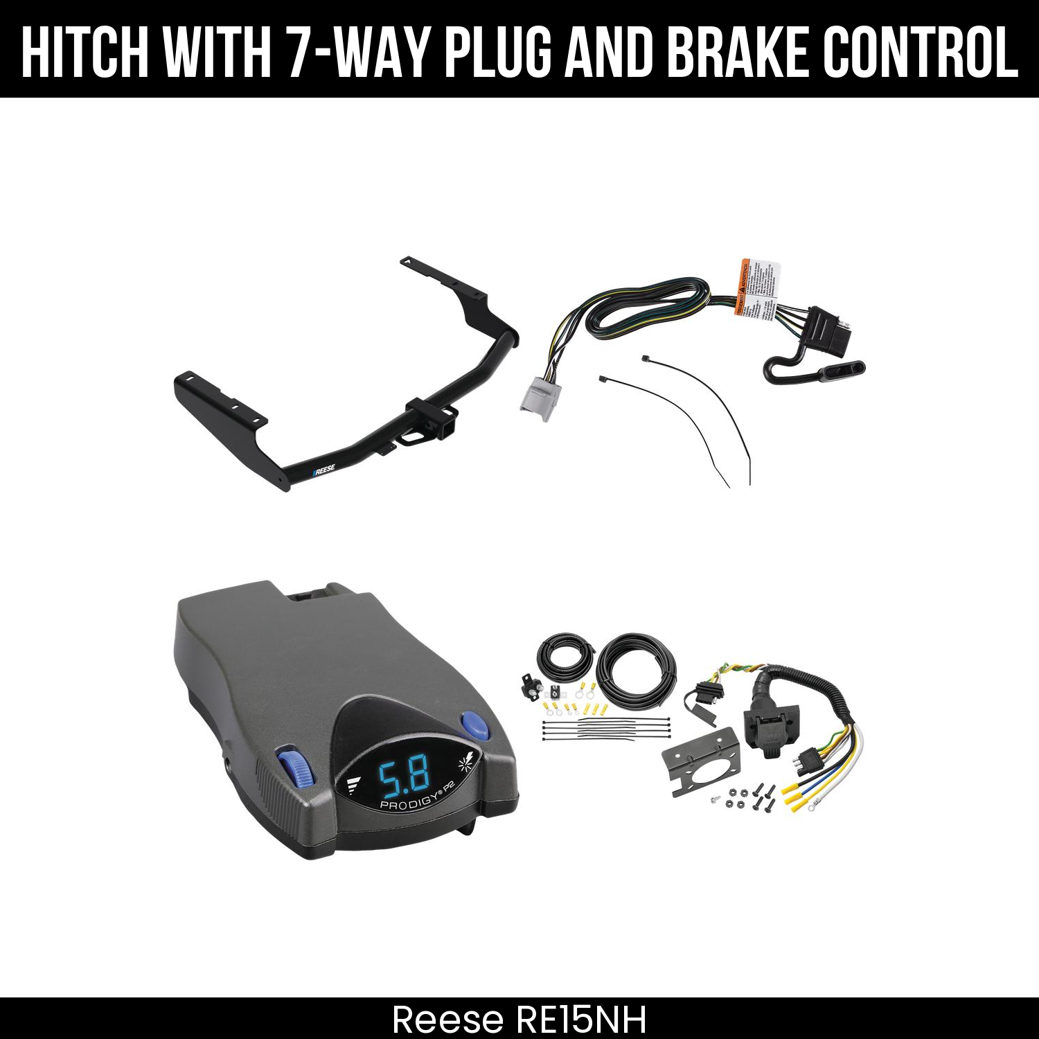 Trailer Hitch , 7-Way , Tekonsha Prodigy P2 Brake Control