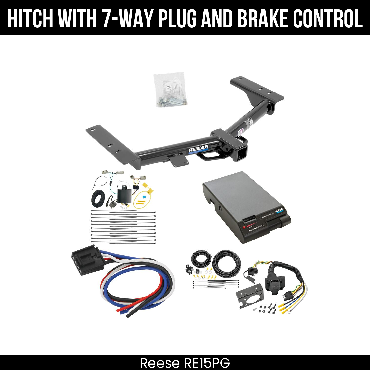 Trailer Hitch , 7-Way , Reese Brakeman Brake Control
