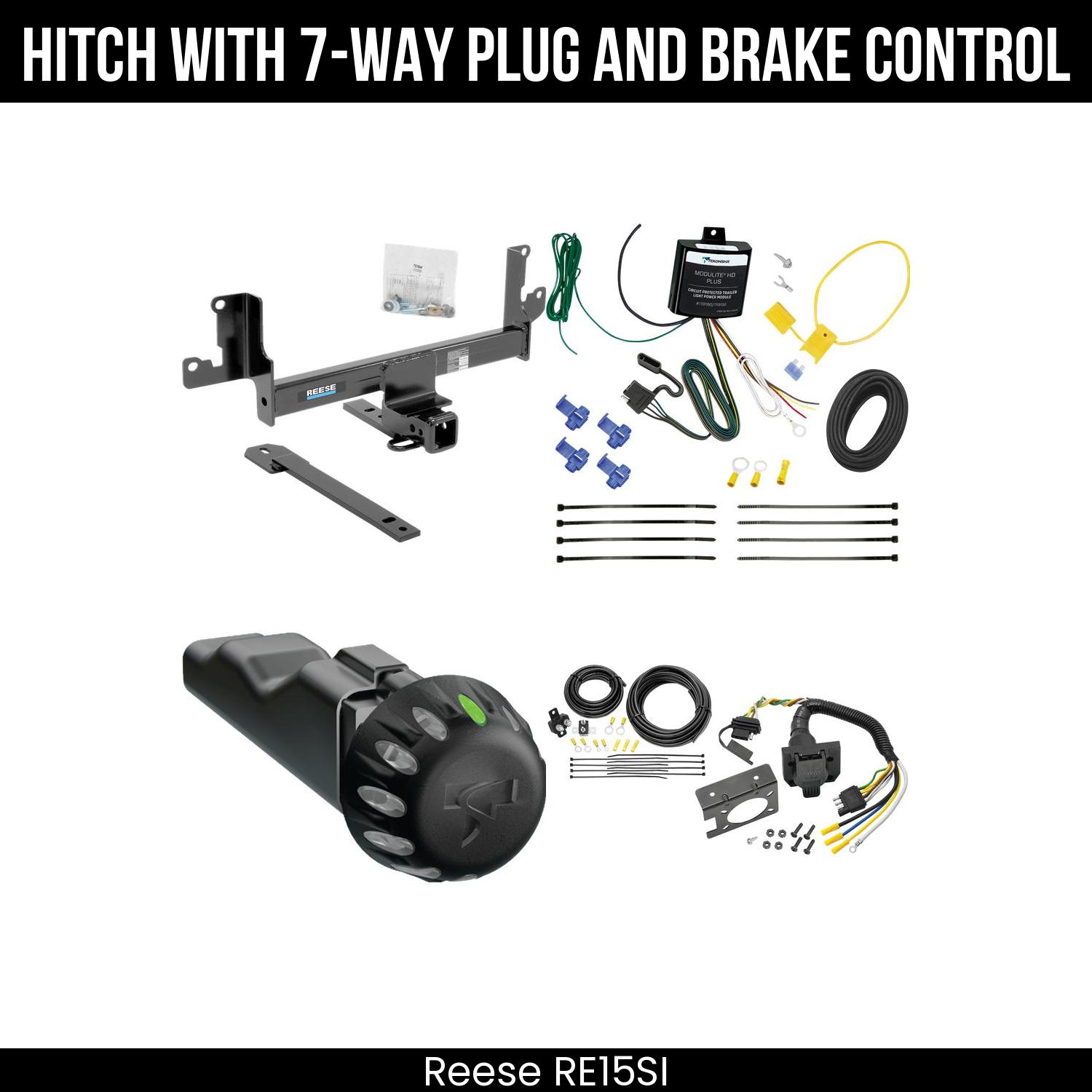 Trailer Hitch , 7-Way , Tekonsha Voyager iD Smart Brake Control
