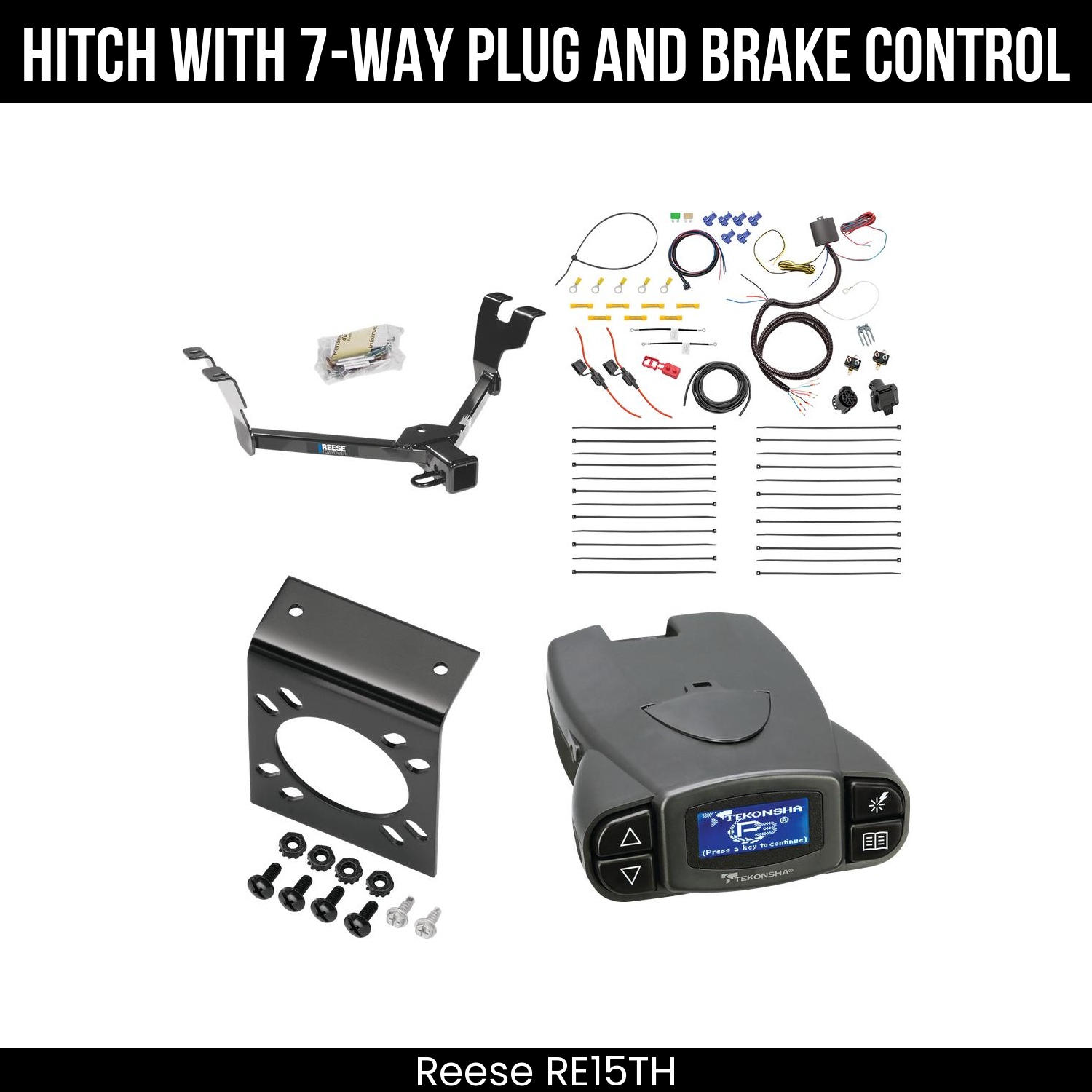 Trailer Hitch , 7-Way , Tekonsha Prodigy P3 Brake Control