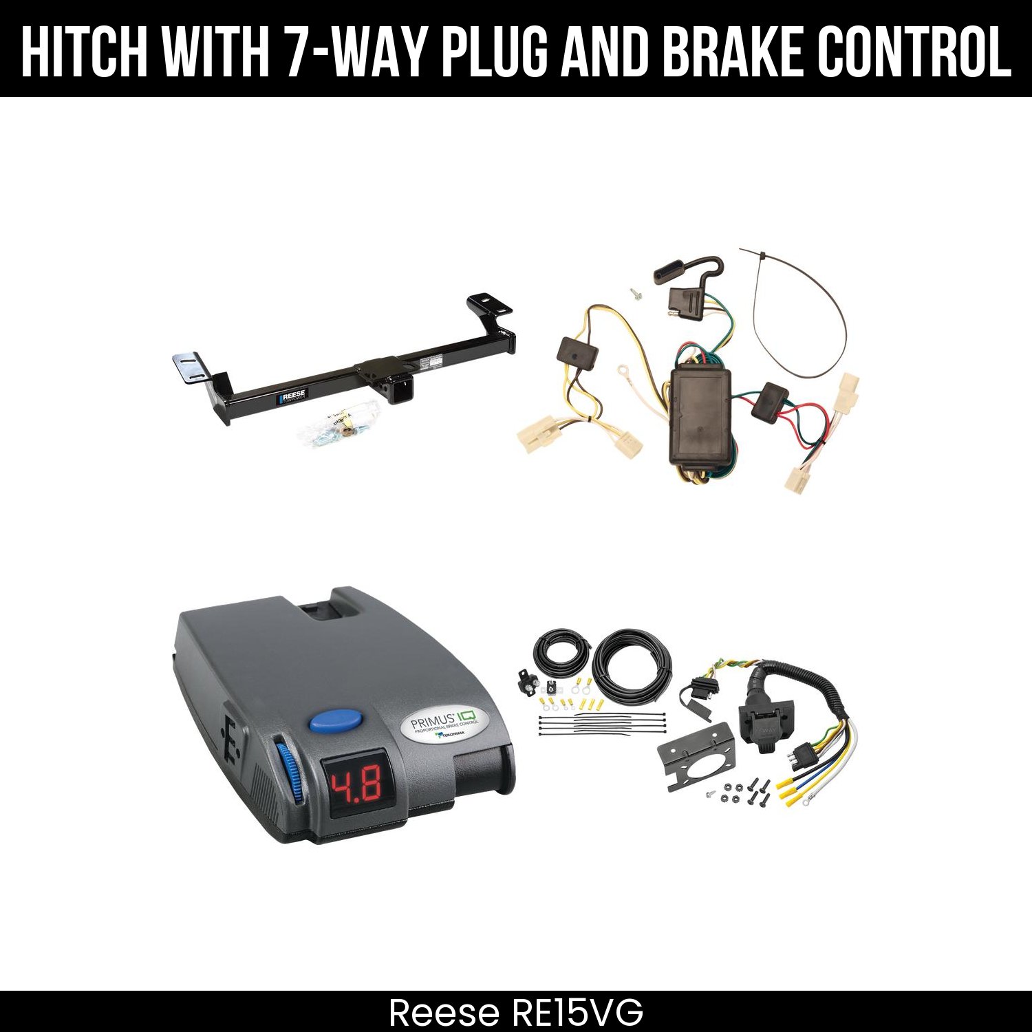 Trailer Hitch , 7-Way , Tekonsha Primus IQ Brake Control