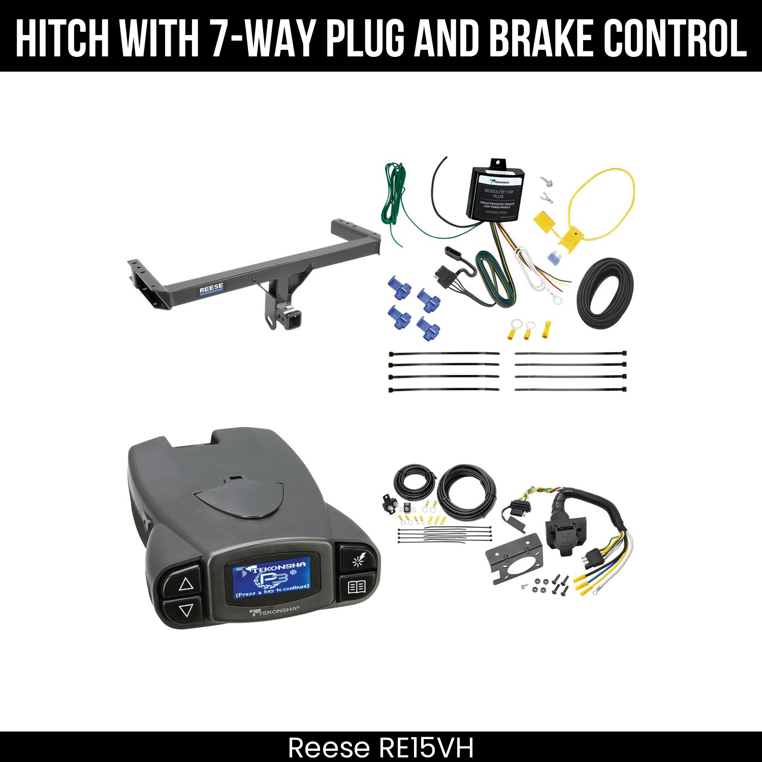 Trailer Hitch , 7-Way , Tekonsha Prodigy P3 Brake Control