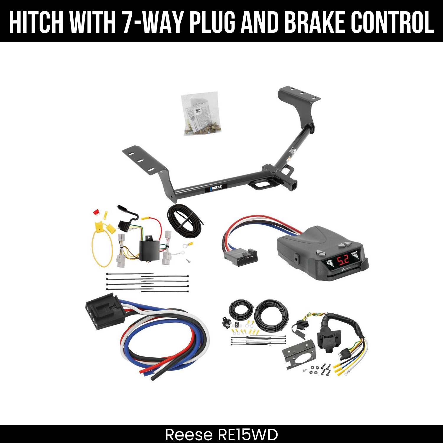 Trailer Hitch , 7-Way , Tekonsha Brakeman IV Brake Control