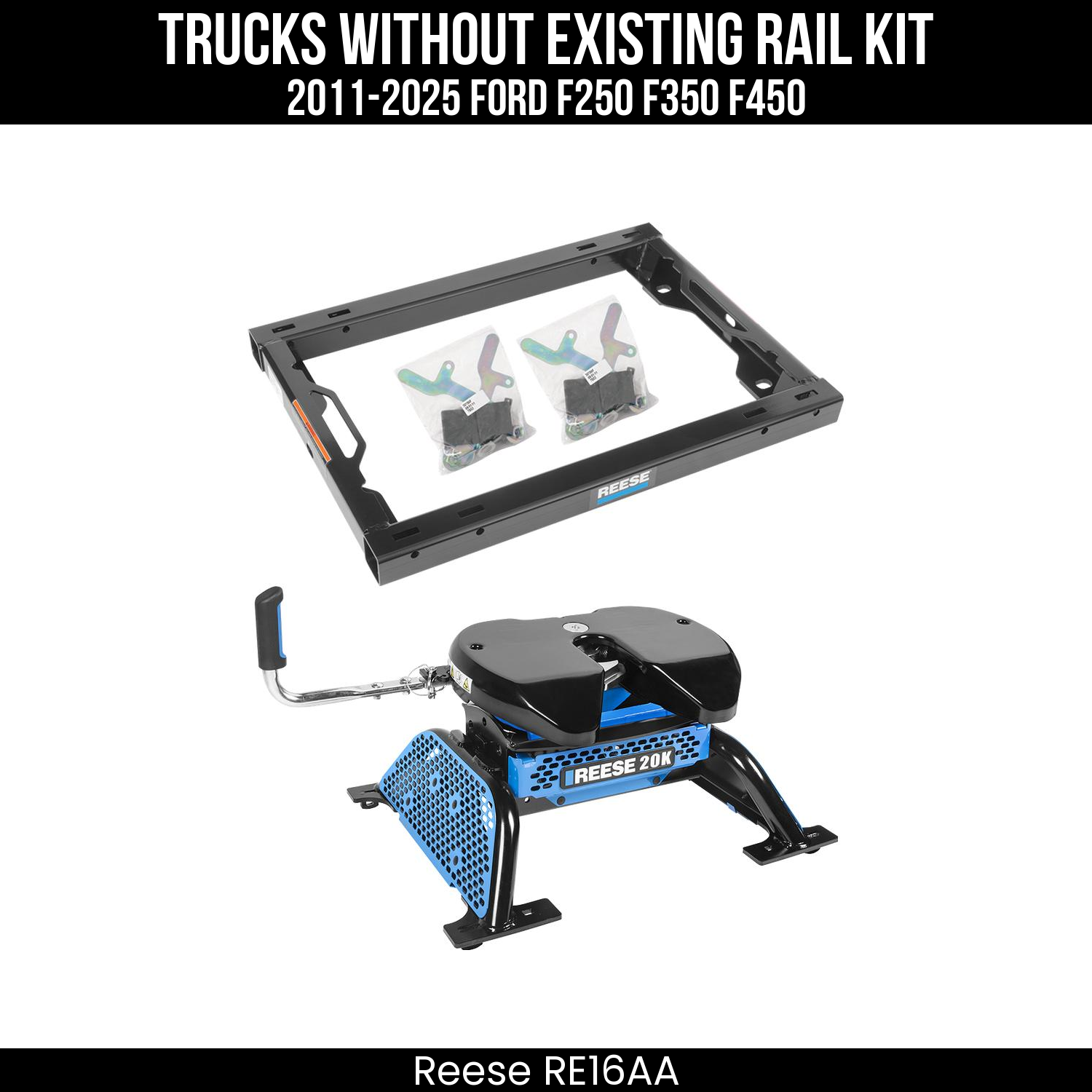 Rail Kit Adapter,M5 5th Wheel Head Assembly,M5 5th Wheel Leg Kit