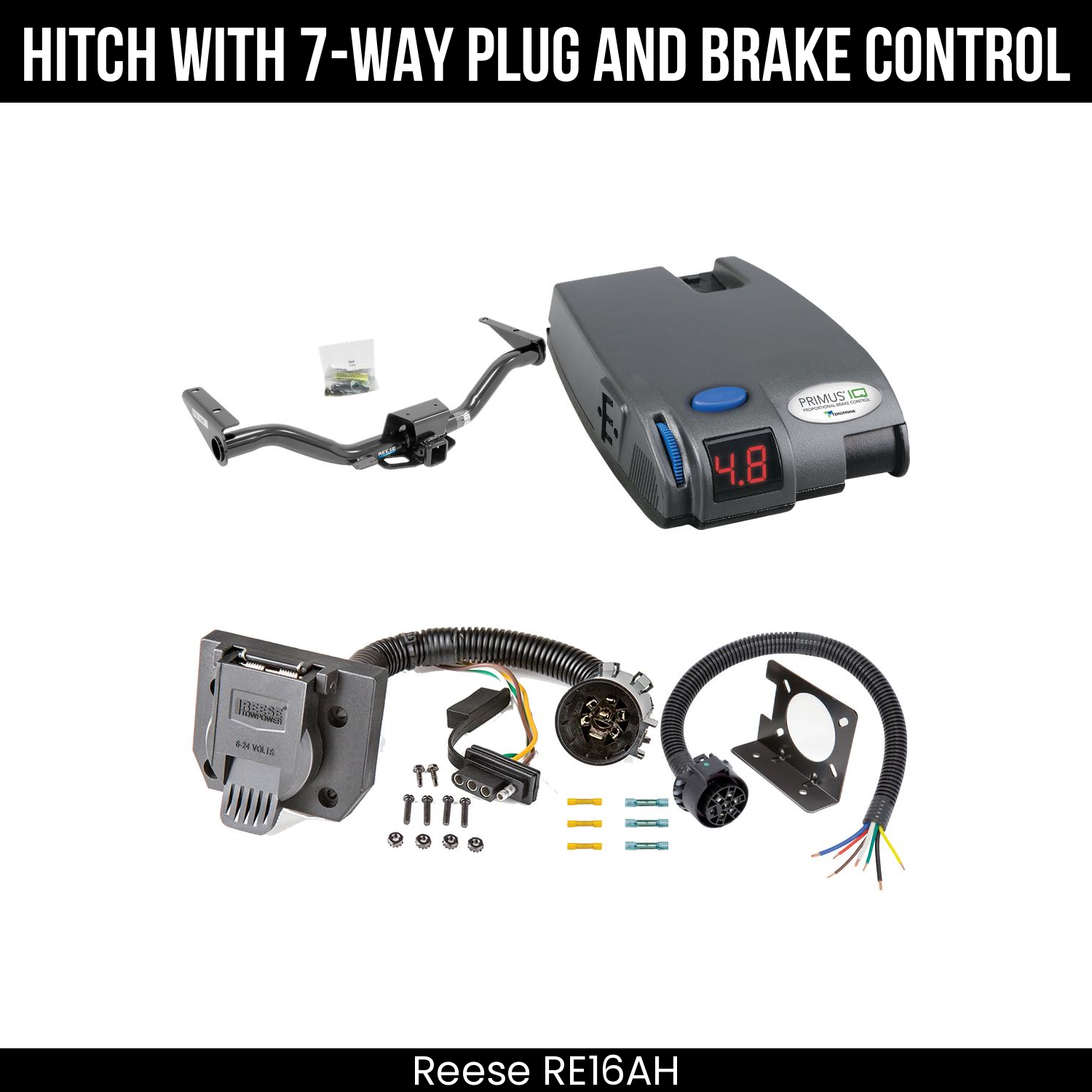 Trailer Hitch , 7-Way , Tekonsha Primus IQ Brake Control