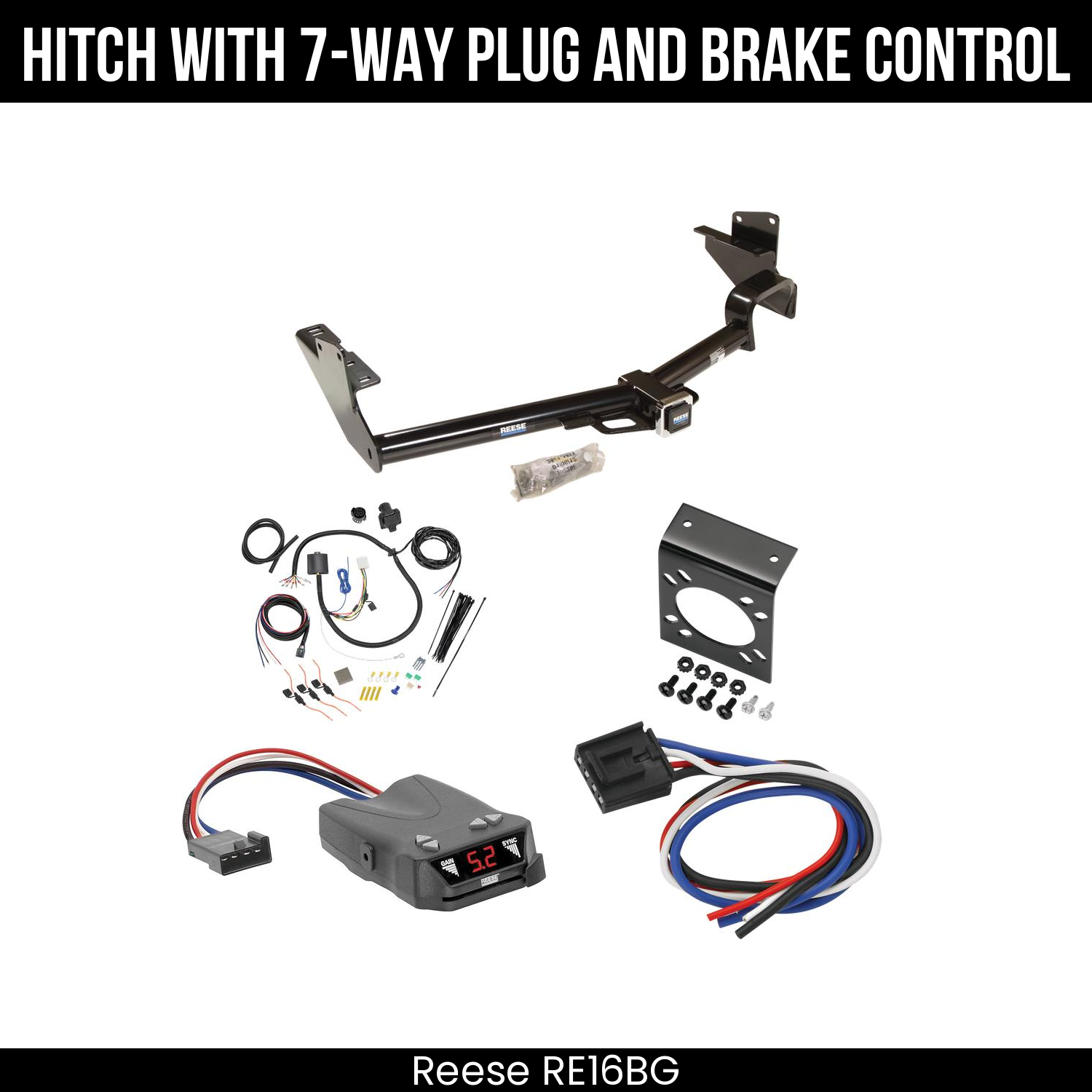 Trailer Hitch , 7-Way , Reese Brakeman IV Brake Control
